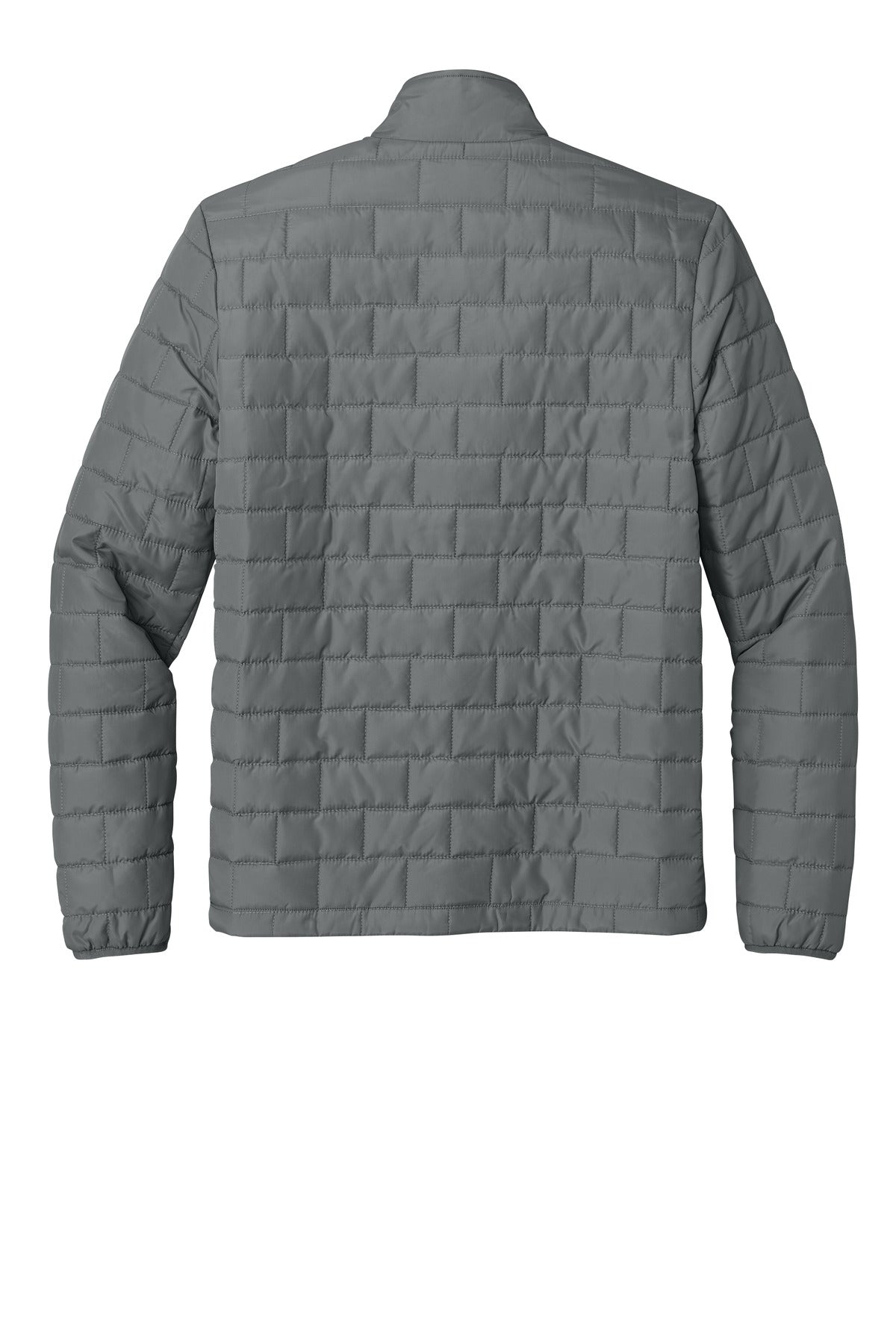 Rear View of SmokeGrey Port Authority C-FREE Brick Jacket J854