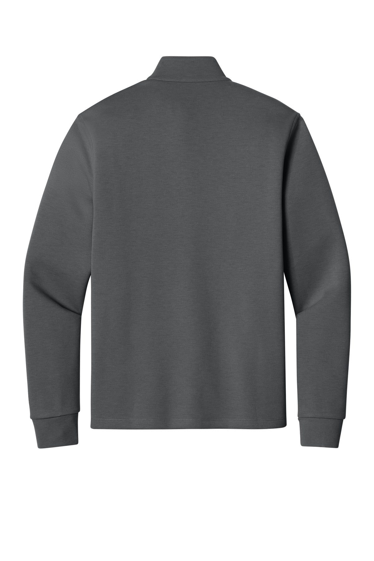 Rear View of StormGrey Port Authority Wearever Signature Double Pique 1/4-Zip K210