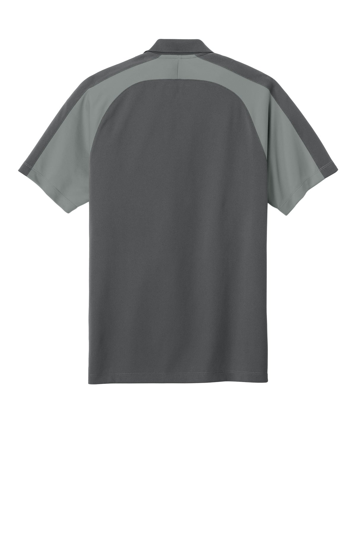 Rear View of StrmG/GsG Port Authority Wearever Performance Pique Colorblock Polo K247