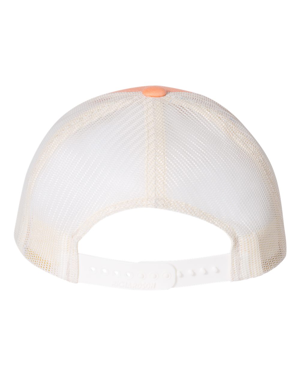 Rear View of Sunkissed Peach/ Birch Low Pro Trucker Cap - 115