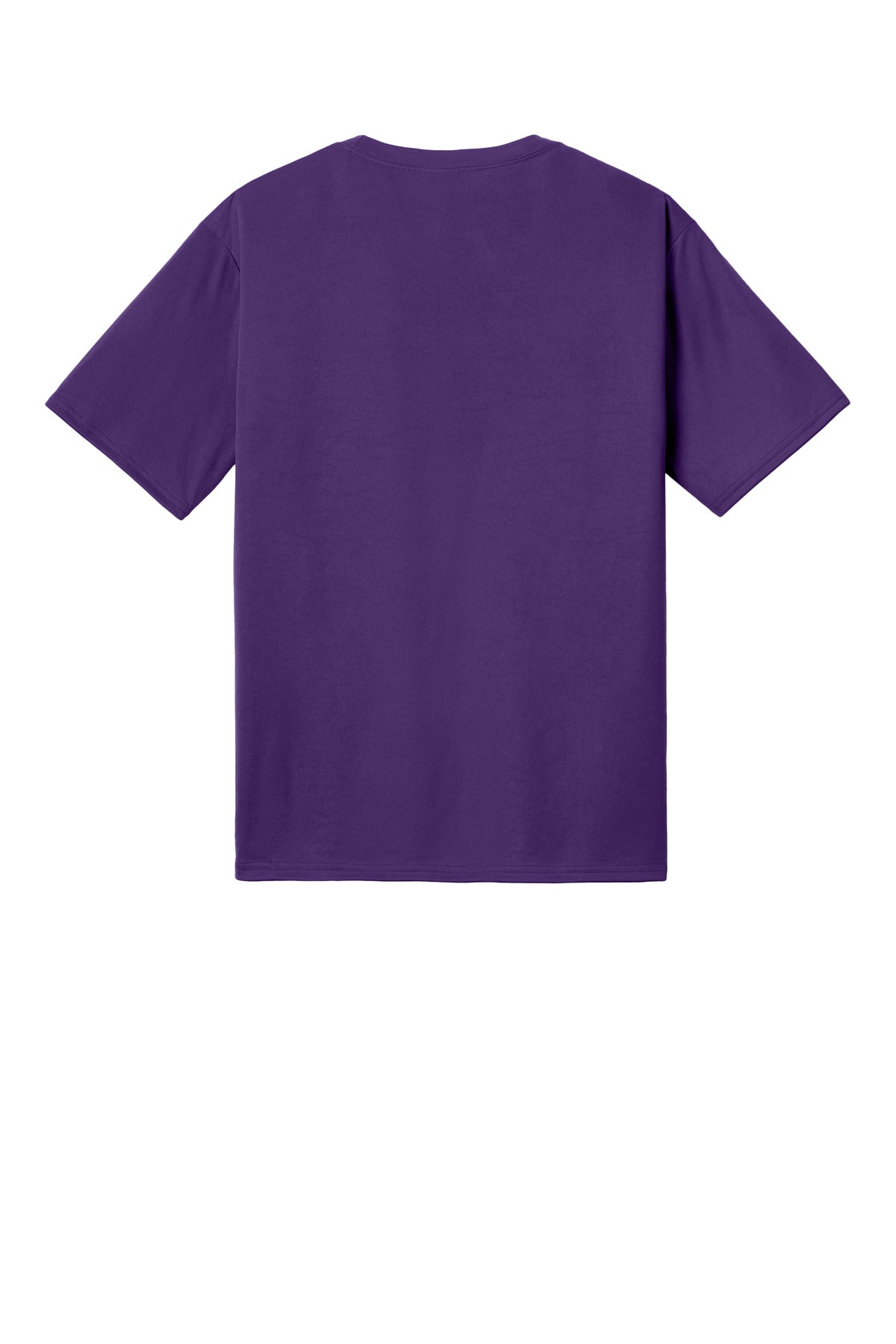 Rear View of TeamPurple Port & Co PosiPrint Performance Tee PC380DTG