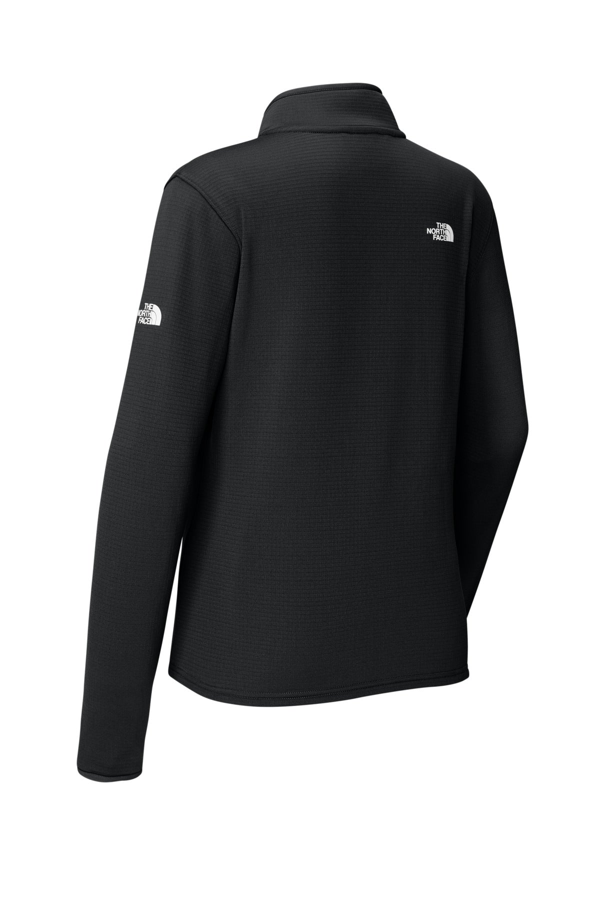 Rear View of TNFBlack The North Face Women's Aim Full-Zip Fleece Jacket NF0A8FQJ