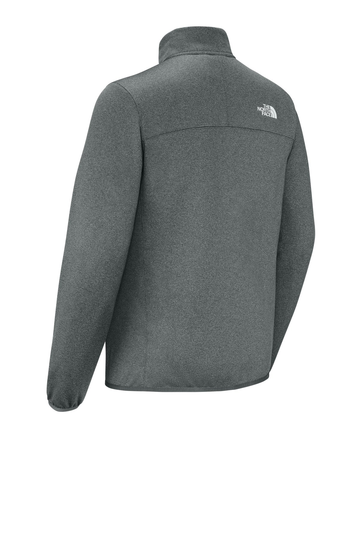 Rear View of TNFMdGyHt The North Face Dove Creek Full-Zip Fleece Jacket NF0A8FQN