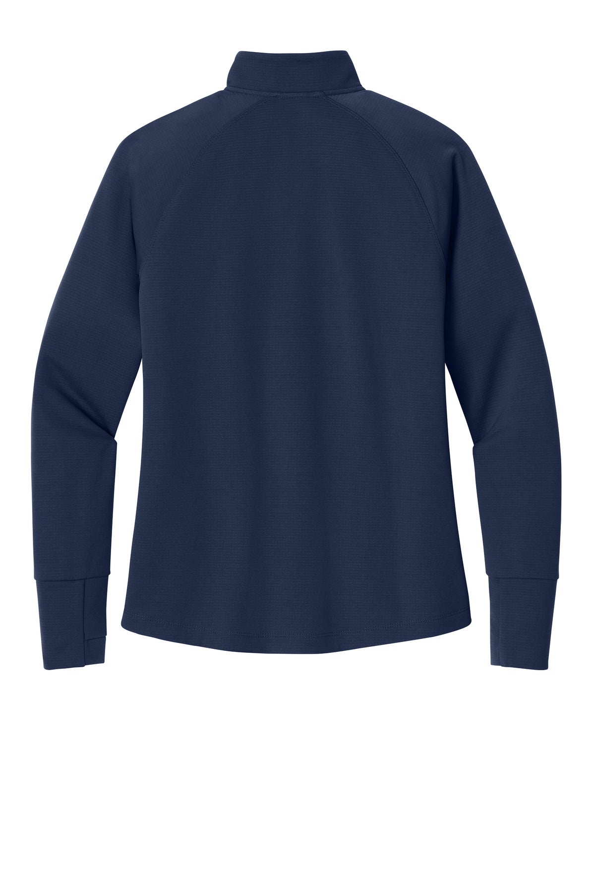 Rear View of TrueNavy New Era Women's Stand Out 1/4-Zip LNEA515