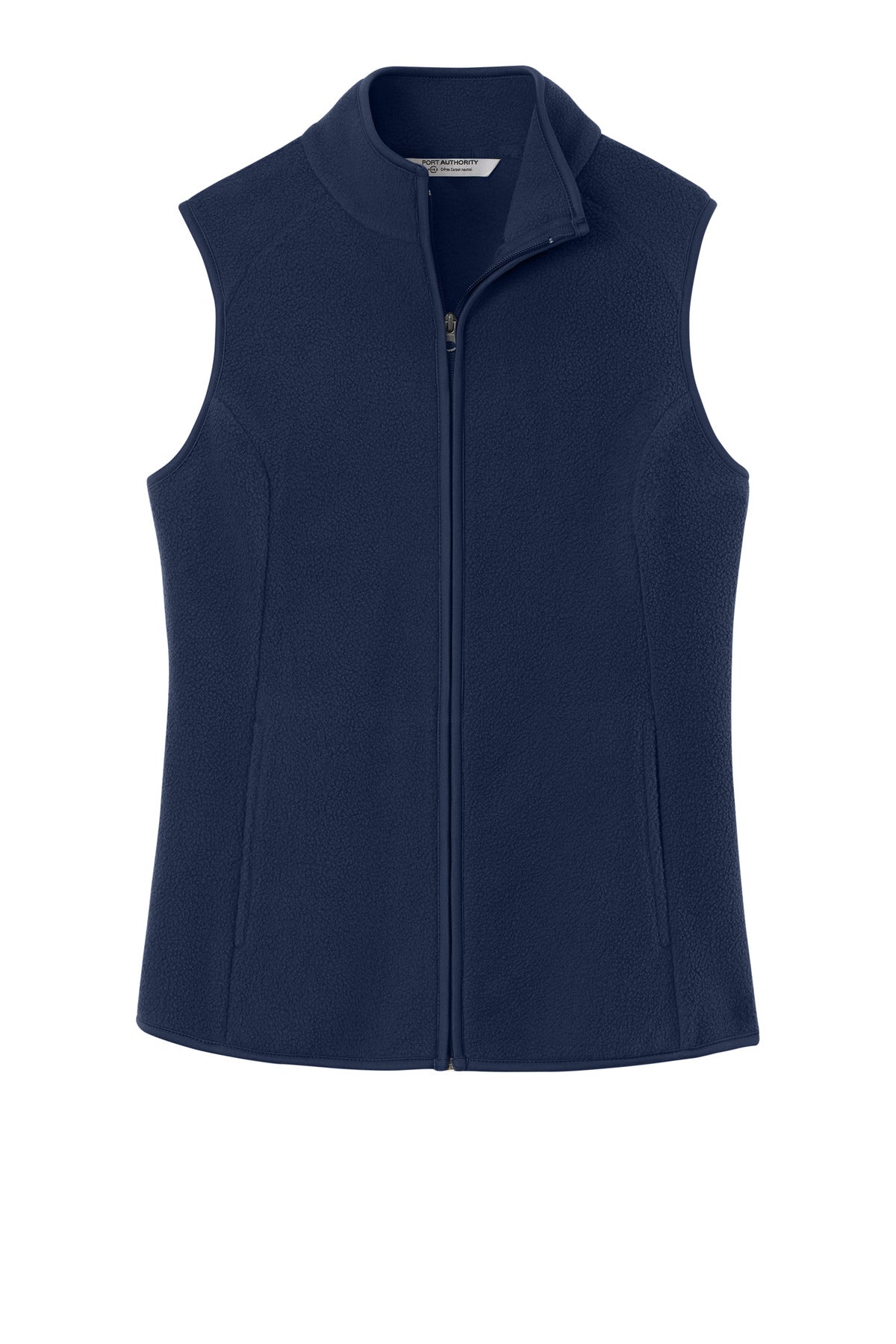 Rear View of TrueNavy Port Authority Women's C-FREE Fleece Vest L702