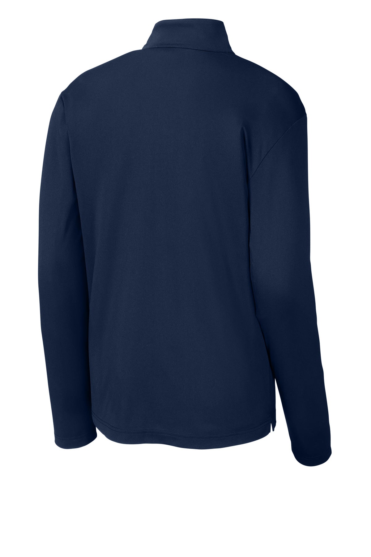 Rear View of TrueNavy Sport-Tek Micropique Sport-Wick 1/4-Zip ST672