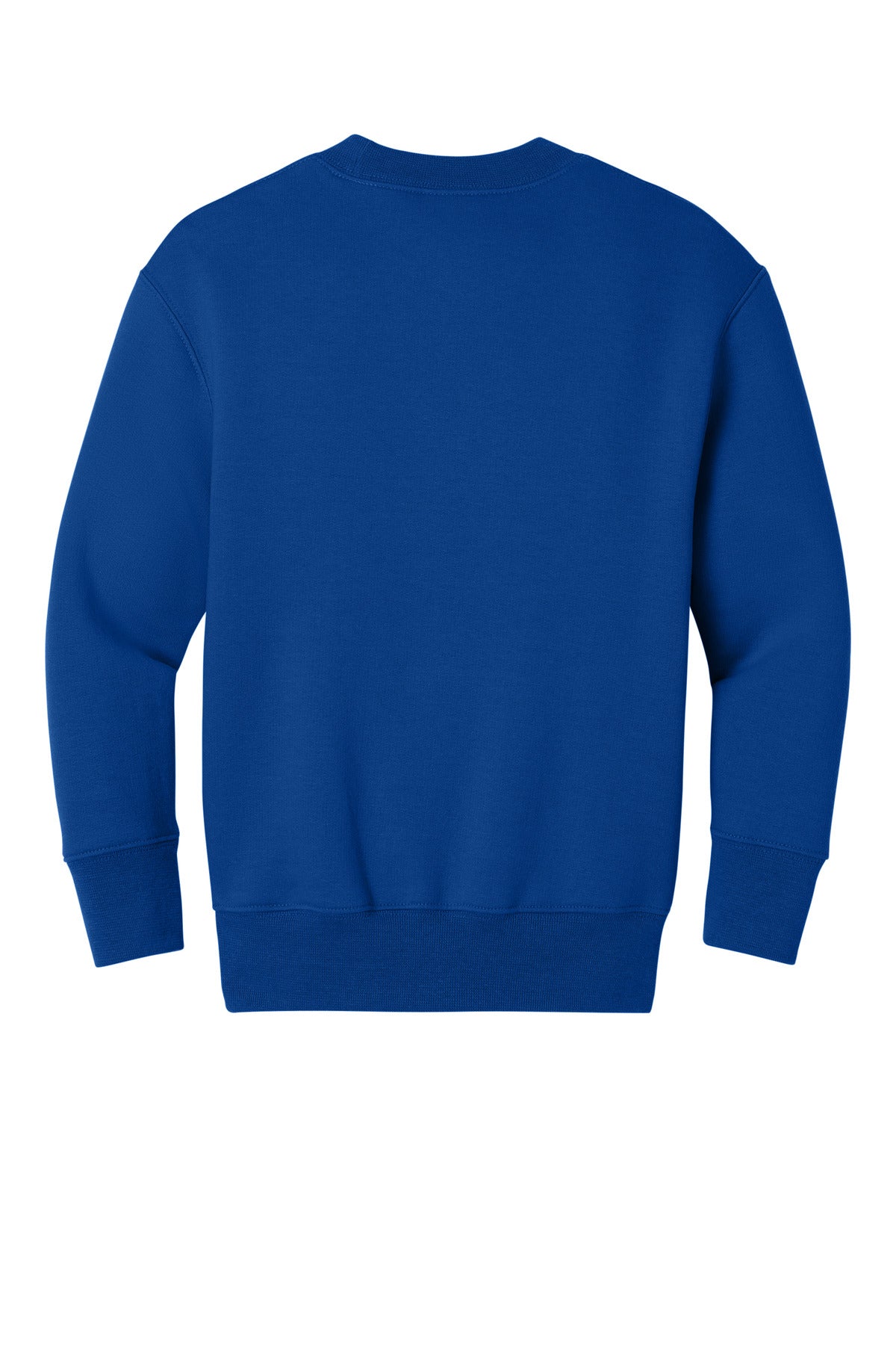 Rear View of TrueRoyal Port & Co Youth Core Fleece Crewneck Pocket Sweatshirt PC78YPKT