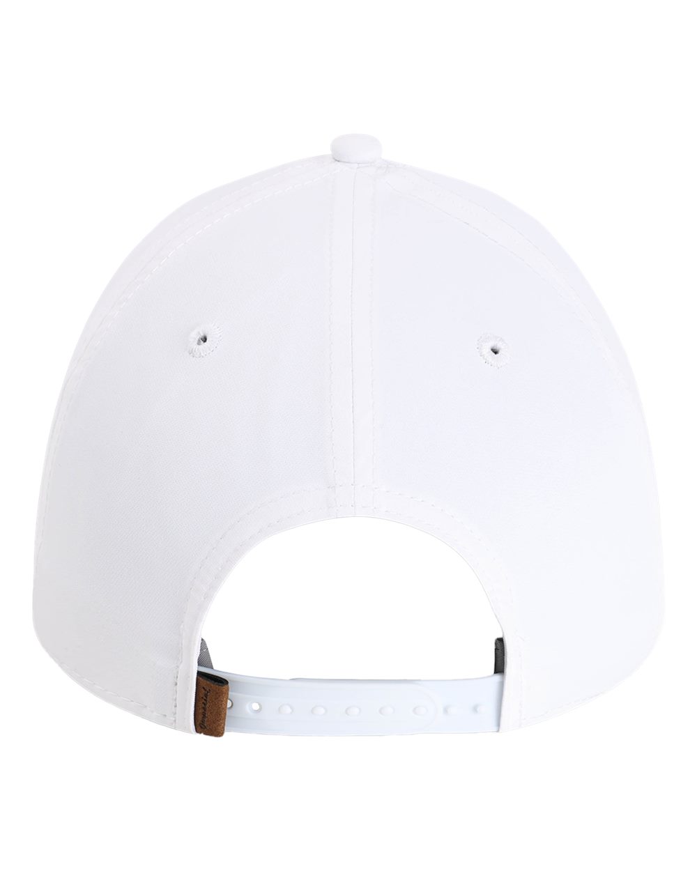 Rear View of White/ Black The Harrison Cap - 5054U