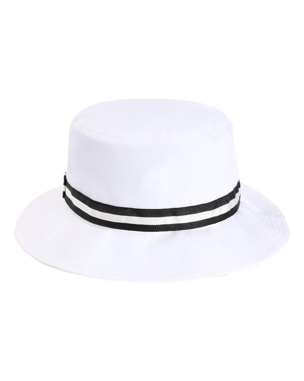 Rear View of White/ Black The Oxford Performance Bucket - 1371P