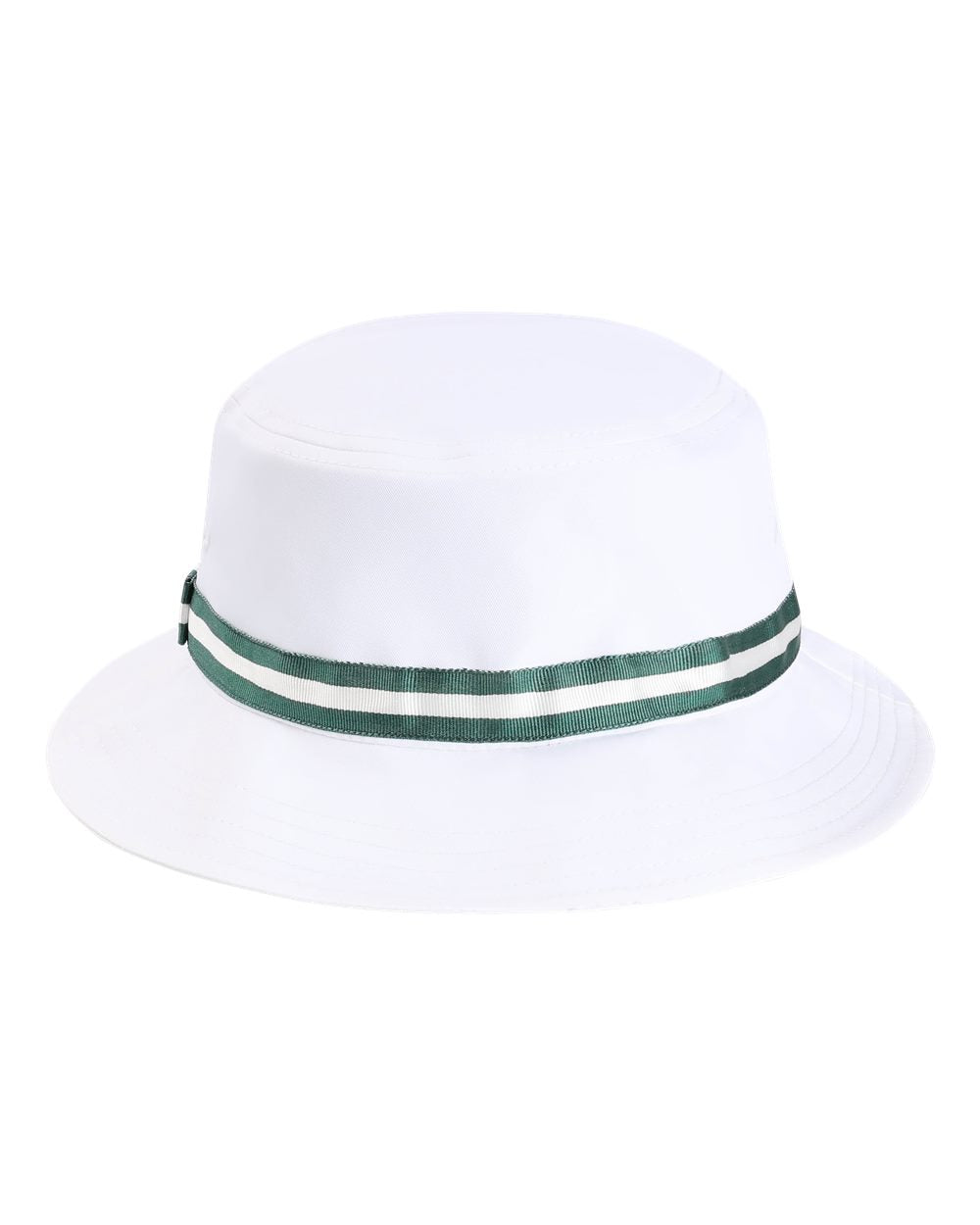 Rear View of White/ Green The Oxford Performance Bucket - 1371P