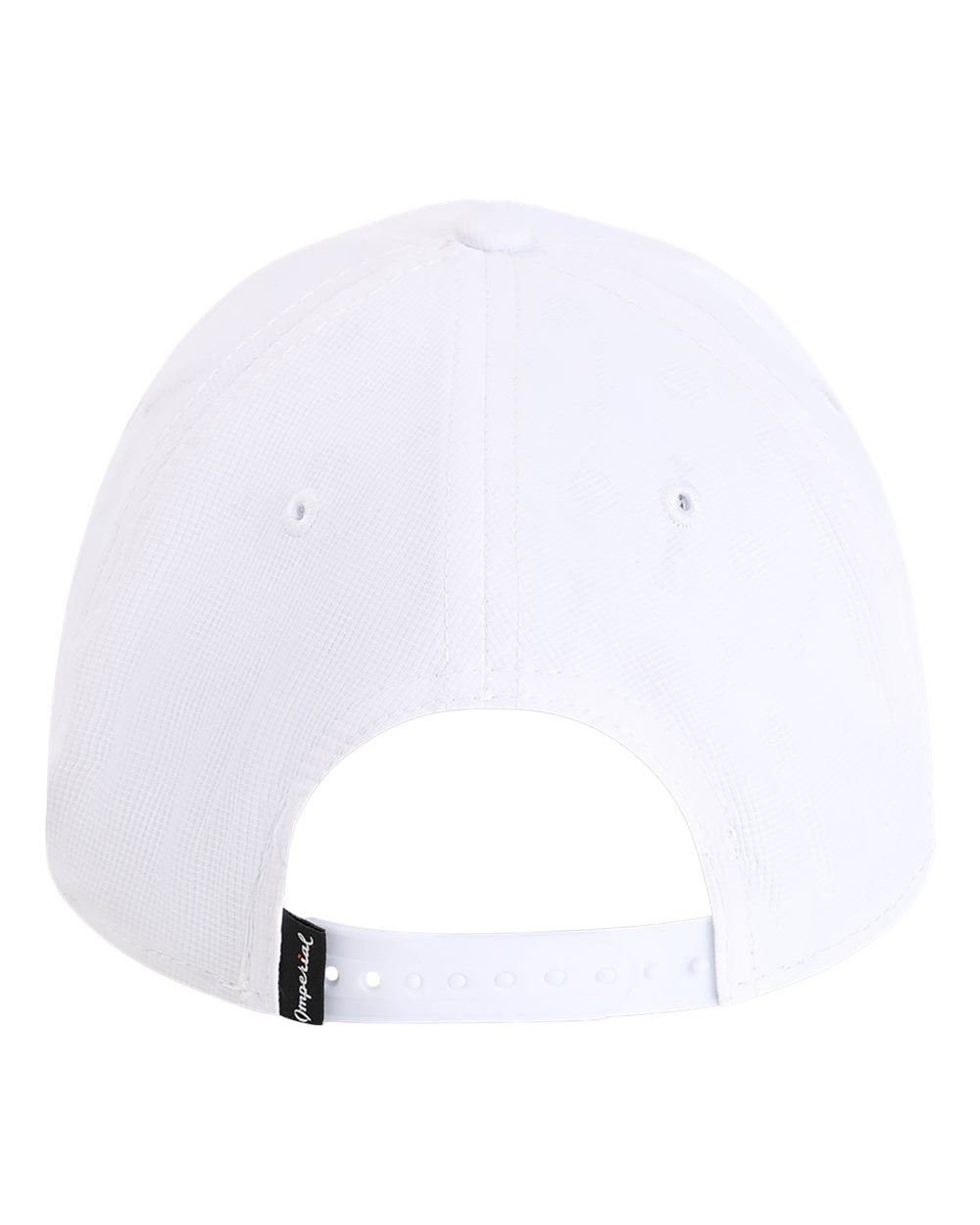 Rear View of White/ Hot Pink The Corral Women's Cap - L5059