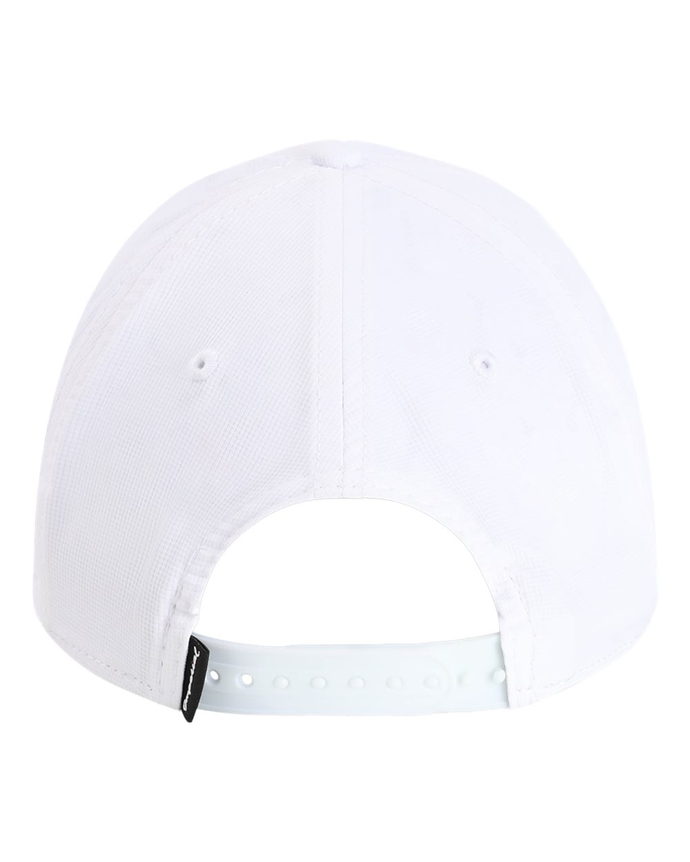 Rear View of White/ Light Blue The Corral Women's Cap - L5059