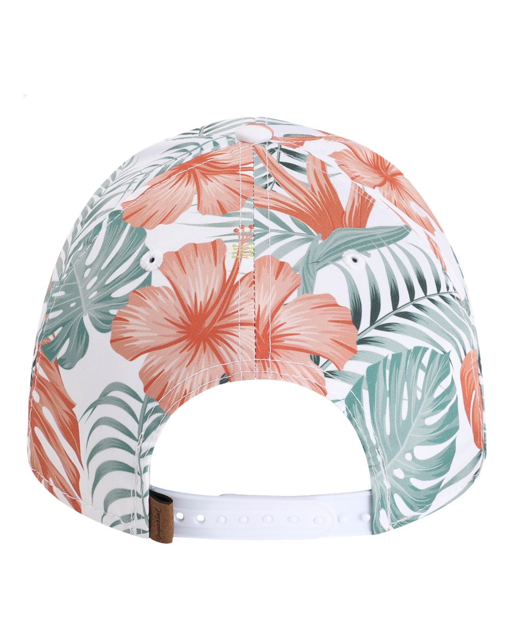 Rear View of White Multi The Outtasite Cap - 5058