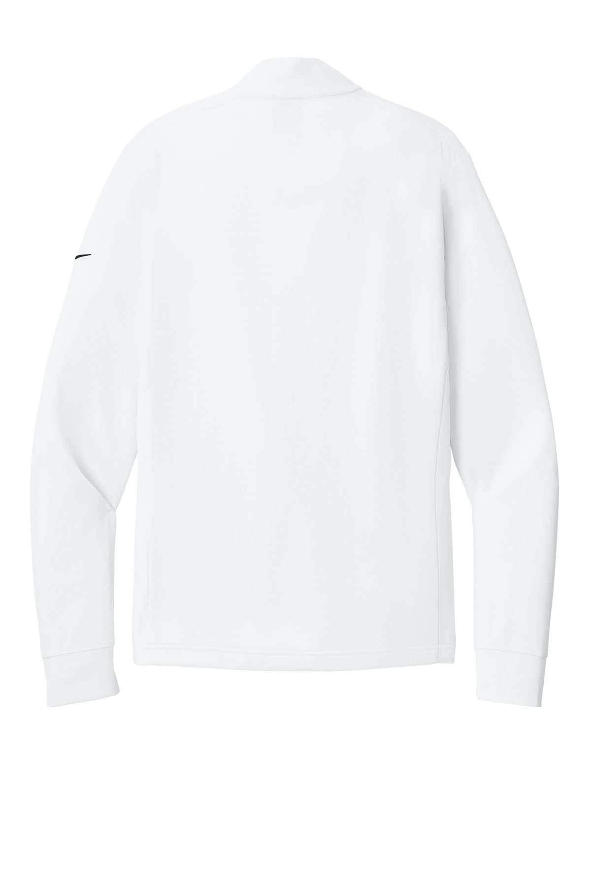 Rear View of White Nike Essential 1/2-Zip Cover-Up NKHM8036