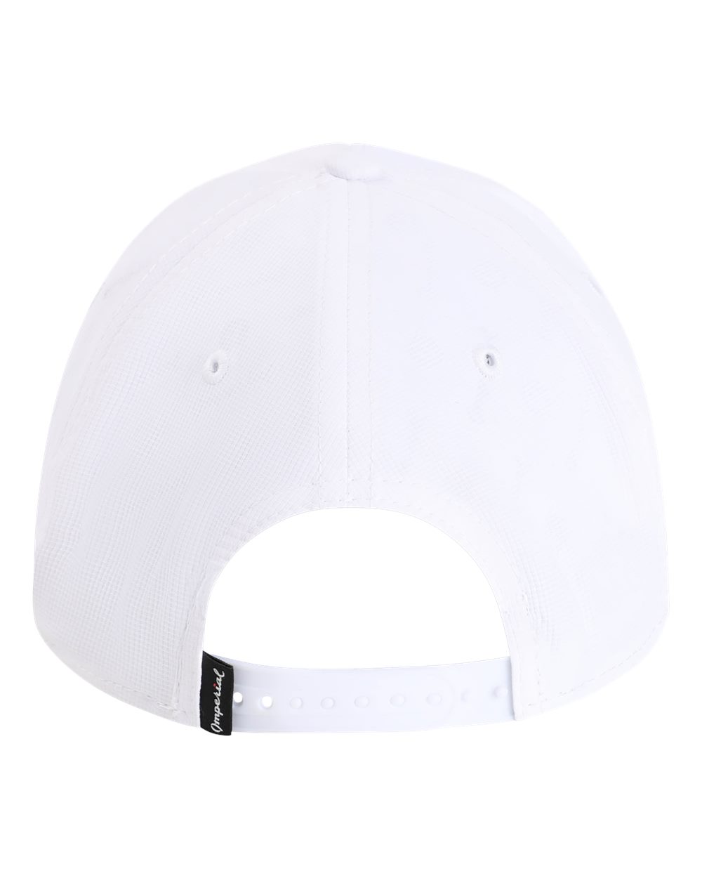 Rear View of White/ Peach The Corral Women's Cap - L5059