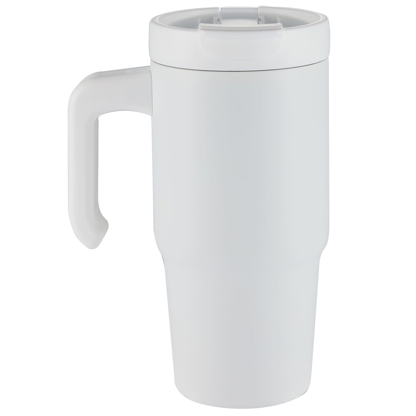 Rear View of White Peak Recycled Insulated Sip or Swig Mug 24oz plain