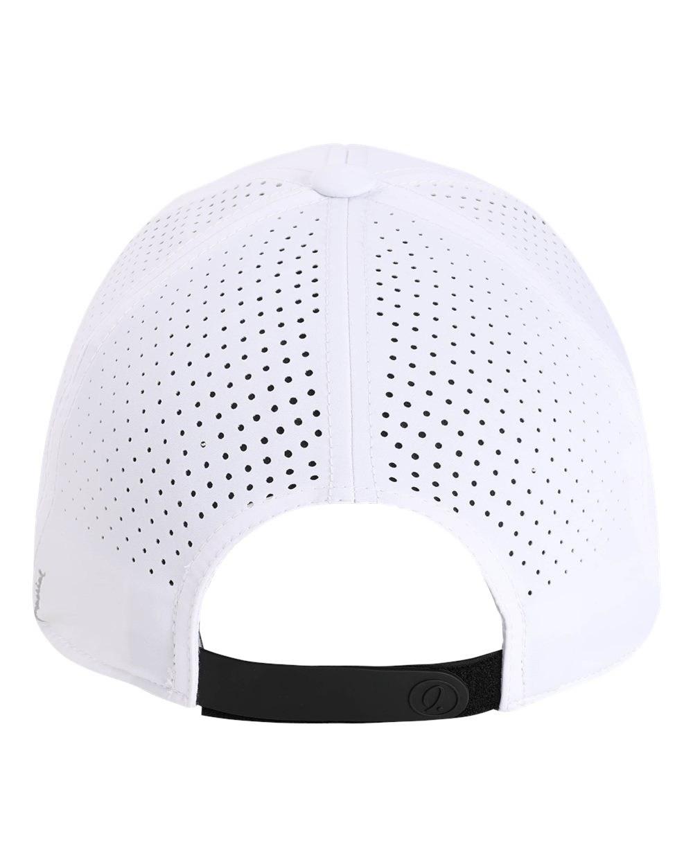 Rear View of White The Dyno Cap - S1505