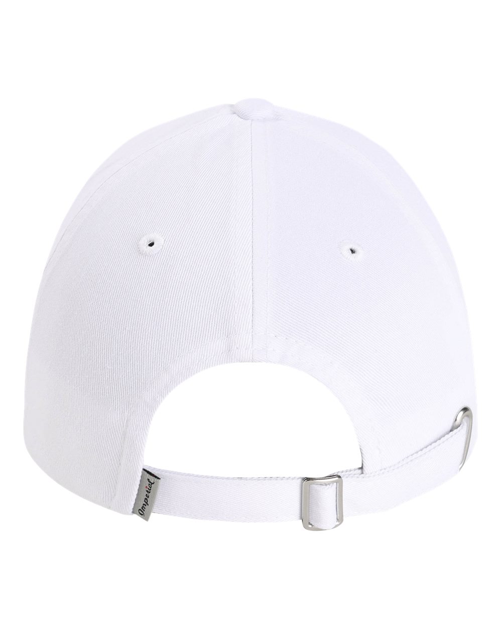Rear View of White The Original Buckle Dad Hat - X210B