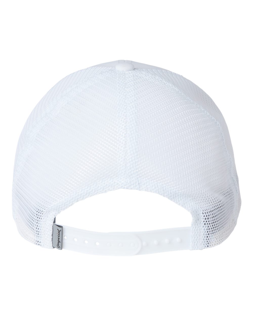 Rear View of White/ White The Original Sport Mesh Cap - X210SM