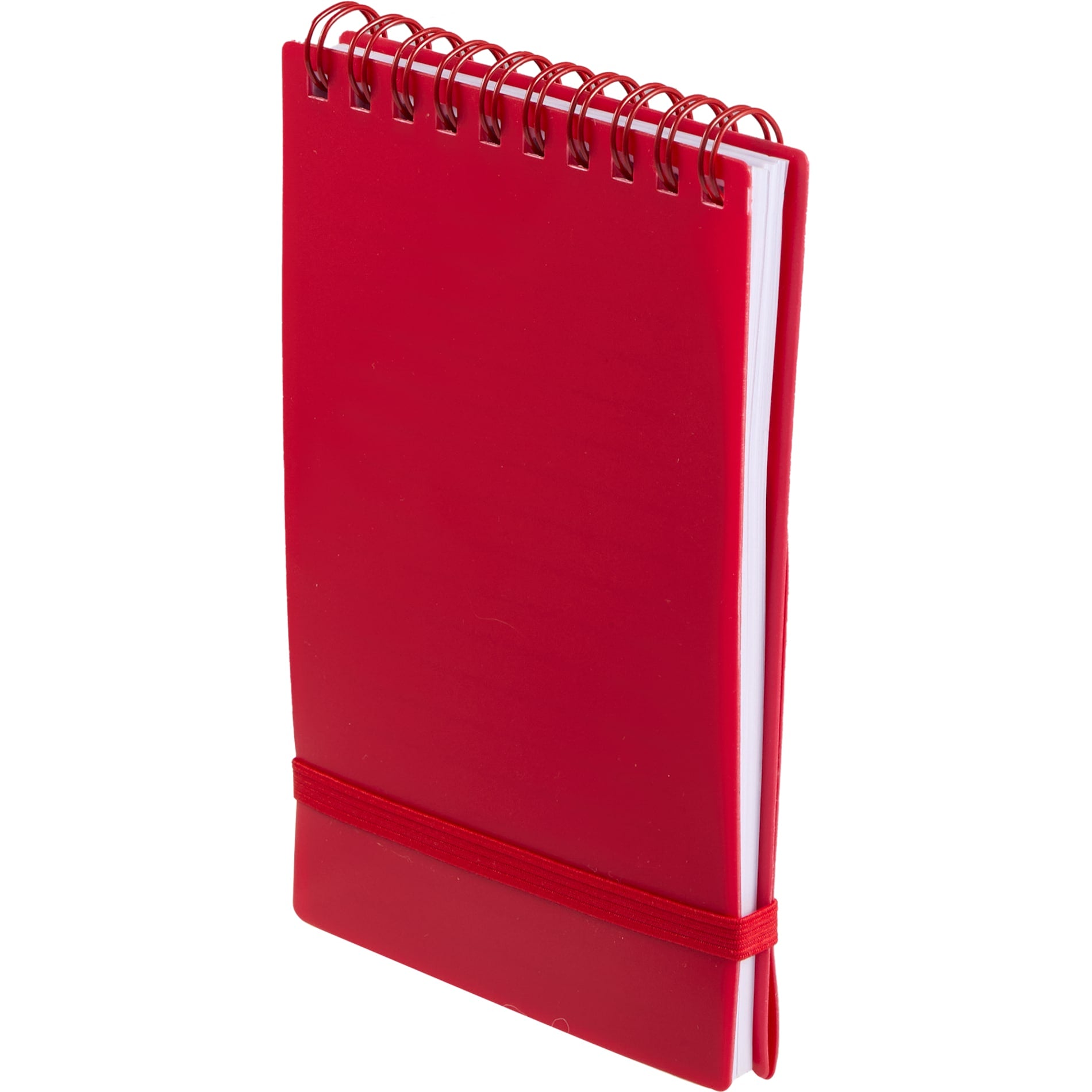 Red 3" x 5" Recycled Stand Up Pocket Jotter plain