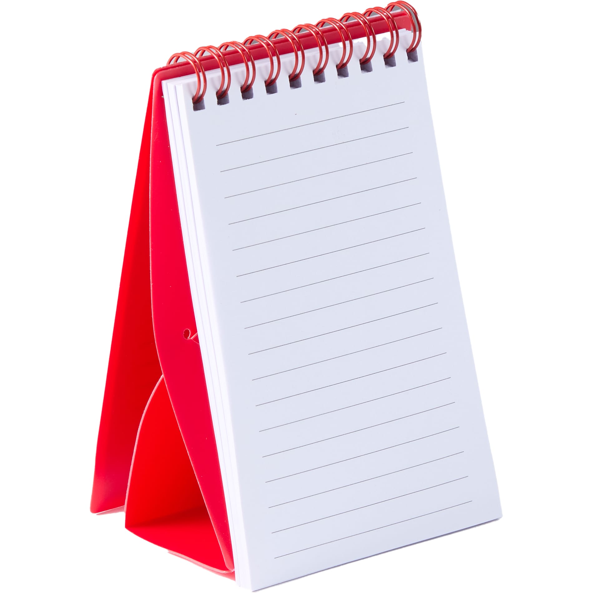 Red 3" x 5" Recycled Stand Up Pocket Jotter plain