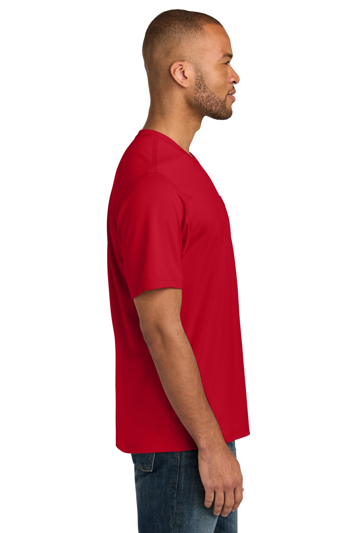 Red CornerStone Workwear Pro Short Sleeve Pocket Tee CS440P