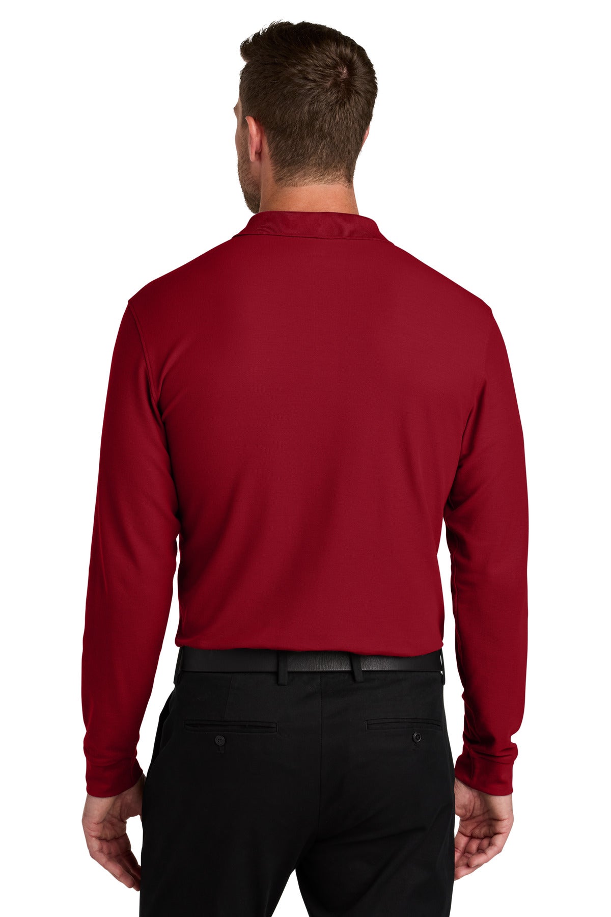RichRed Port Authority Wearever Signature Pique Long Sleeve Polo K200LS