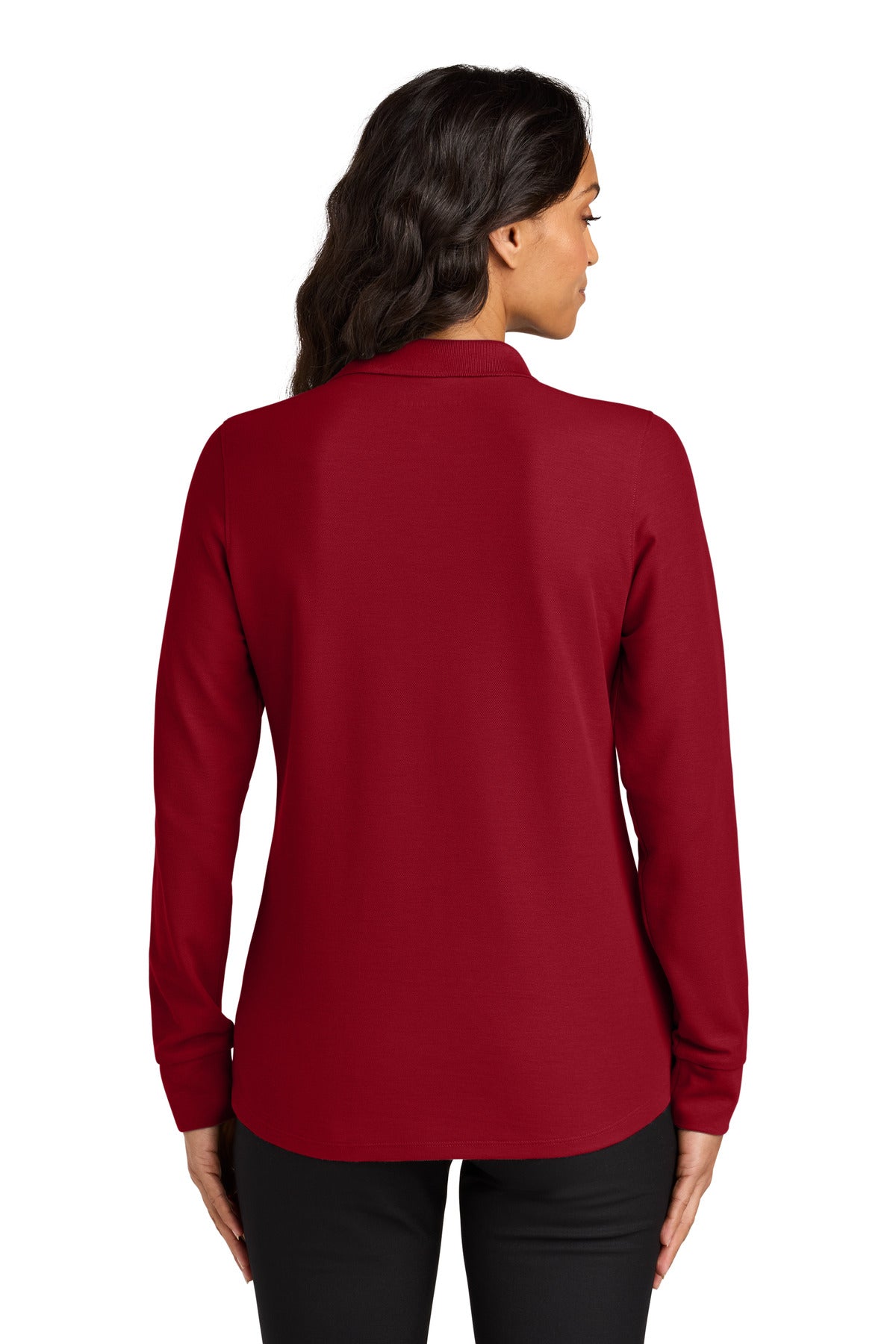 RichRed Port Authority Women's Wearever Signature Pique Long Sleeve Polo LK200LS