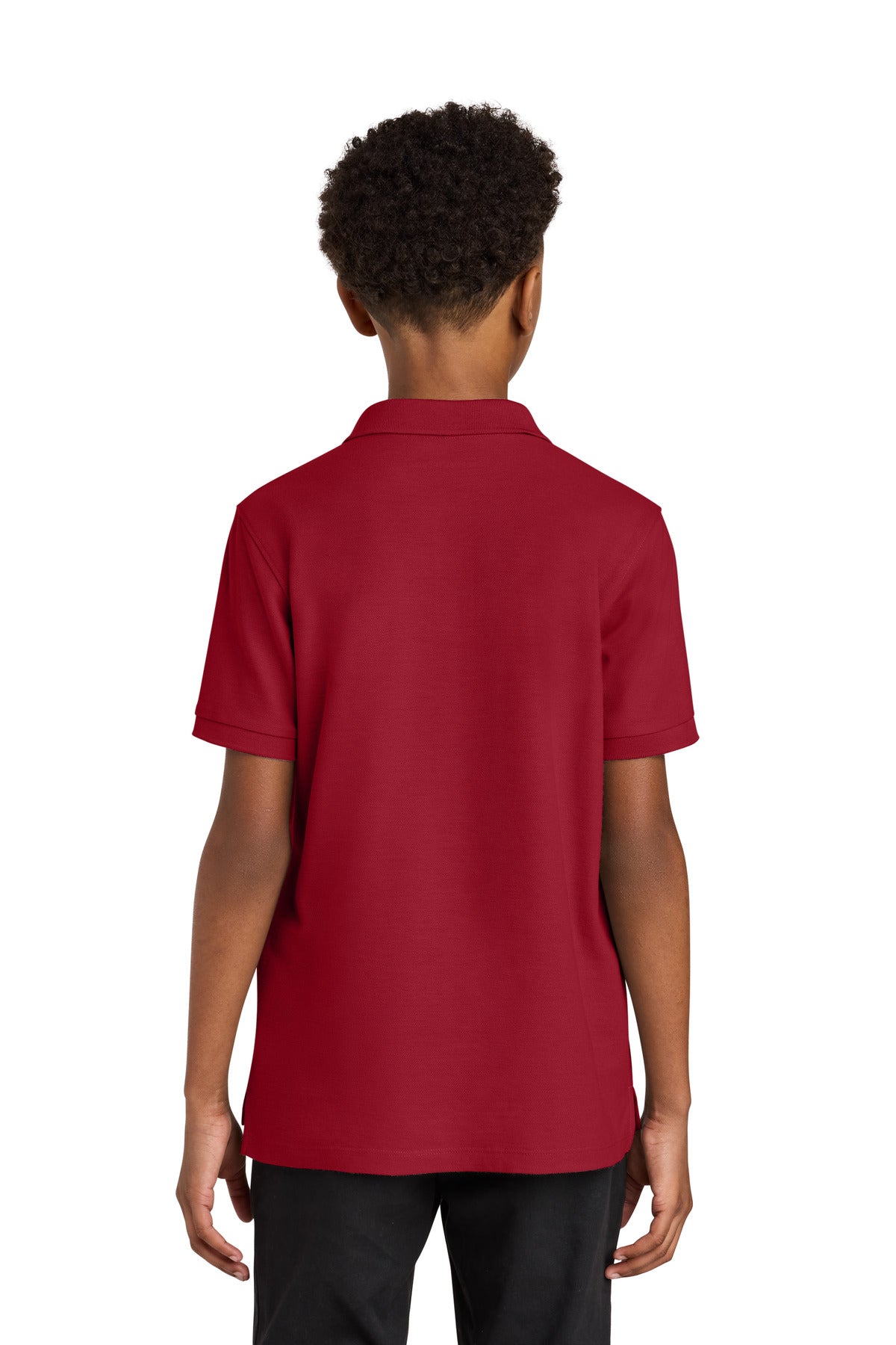 RichRed Port Authority Youth Wearever Signature Pique Polo Y200