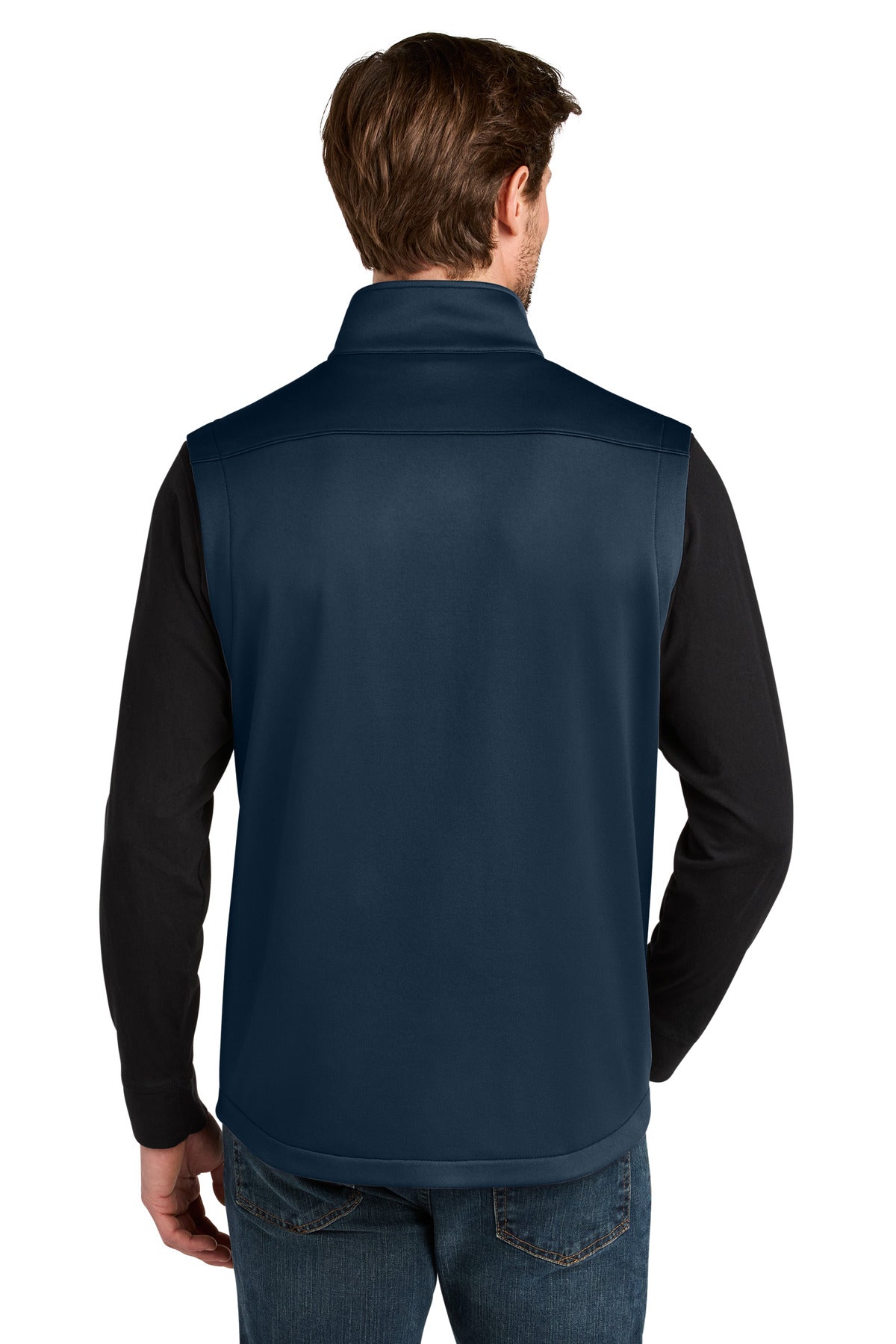 RiverBlNv Eddie Bauer Smooth Mid Layer Fleece Vest EB2560