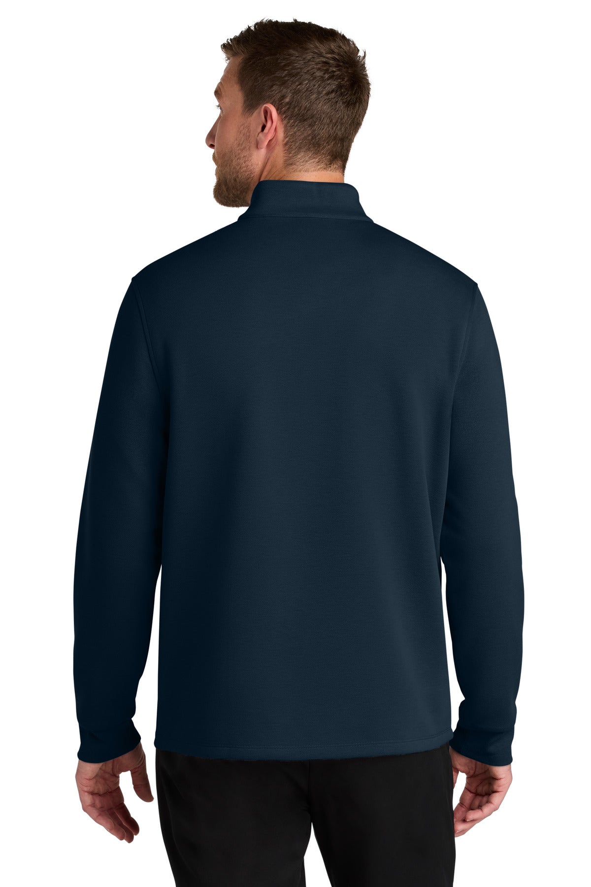 RiverBlNv Port Authority Wearever Signature Double Pique 1/4-Zip K210