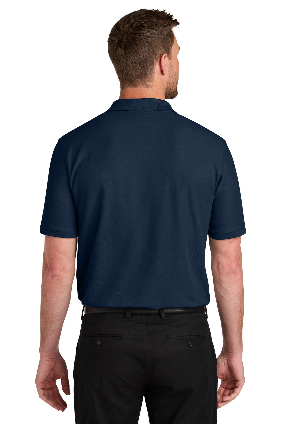 RiverBlNv Port Authority Wearever Signature Pique Pocket Polo K200P