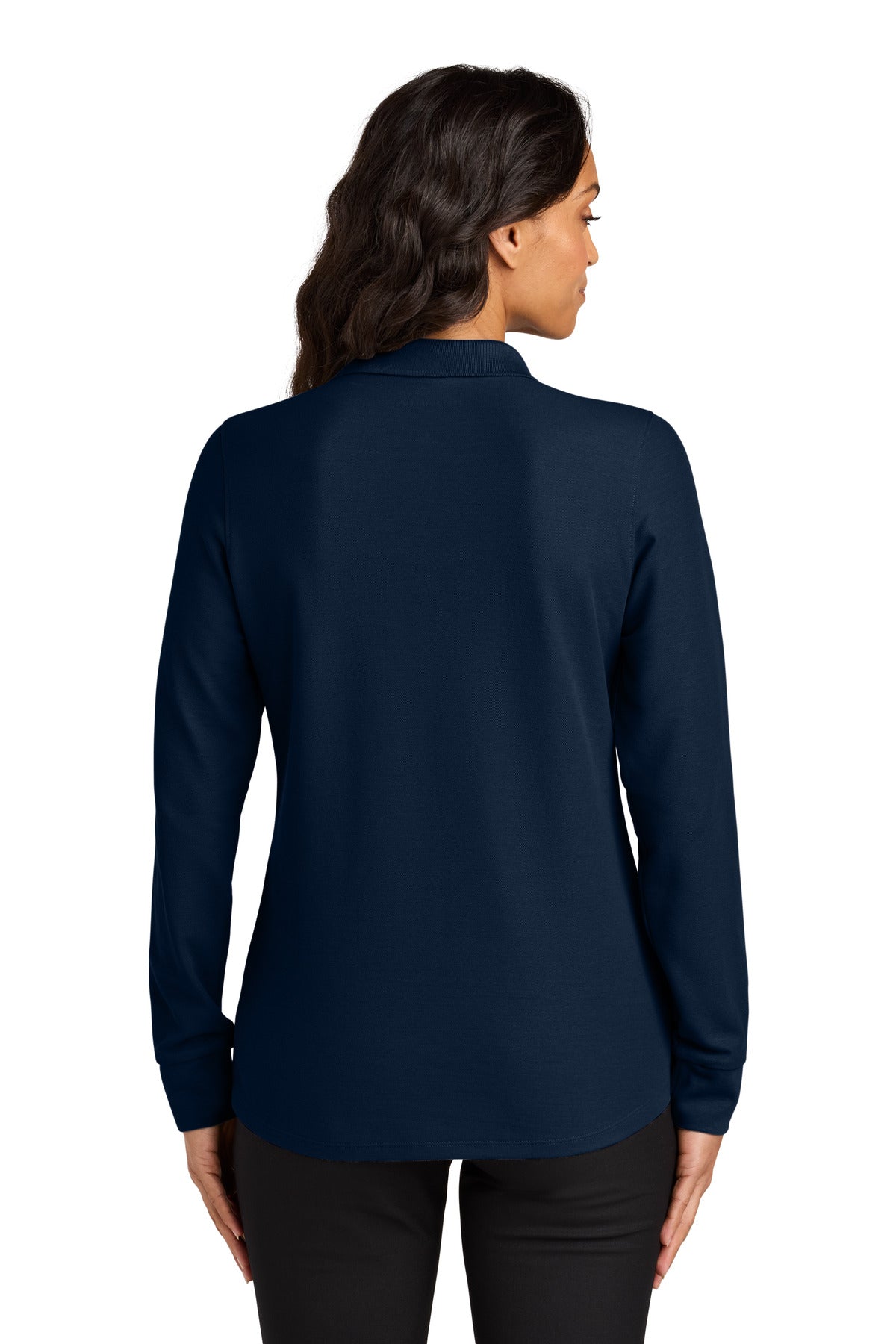 RiverBlNv Port Authority Women's Wearever Signature Pique Long Sleeve Polo LK200LS