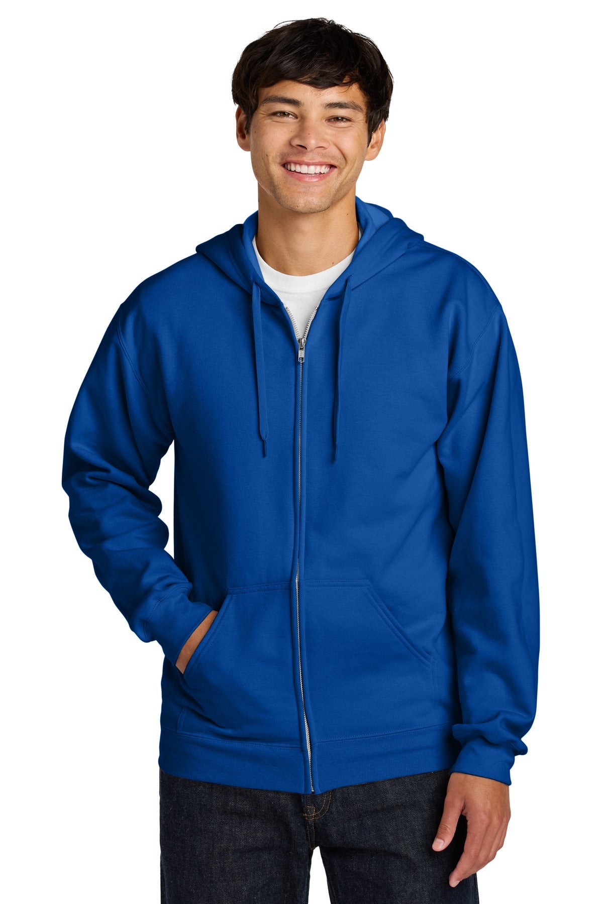 Royal Gildan Softstyle Midweight Fleece Full-Zip Hooded Sweatshirt SF600