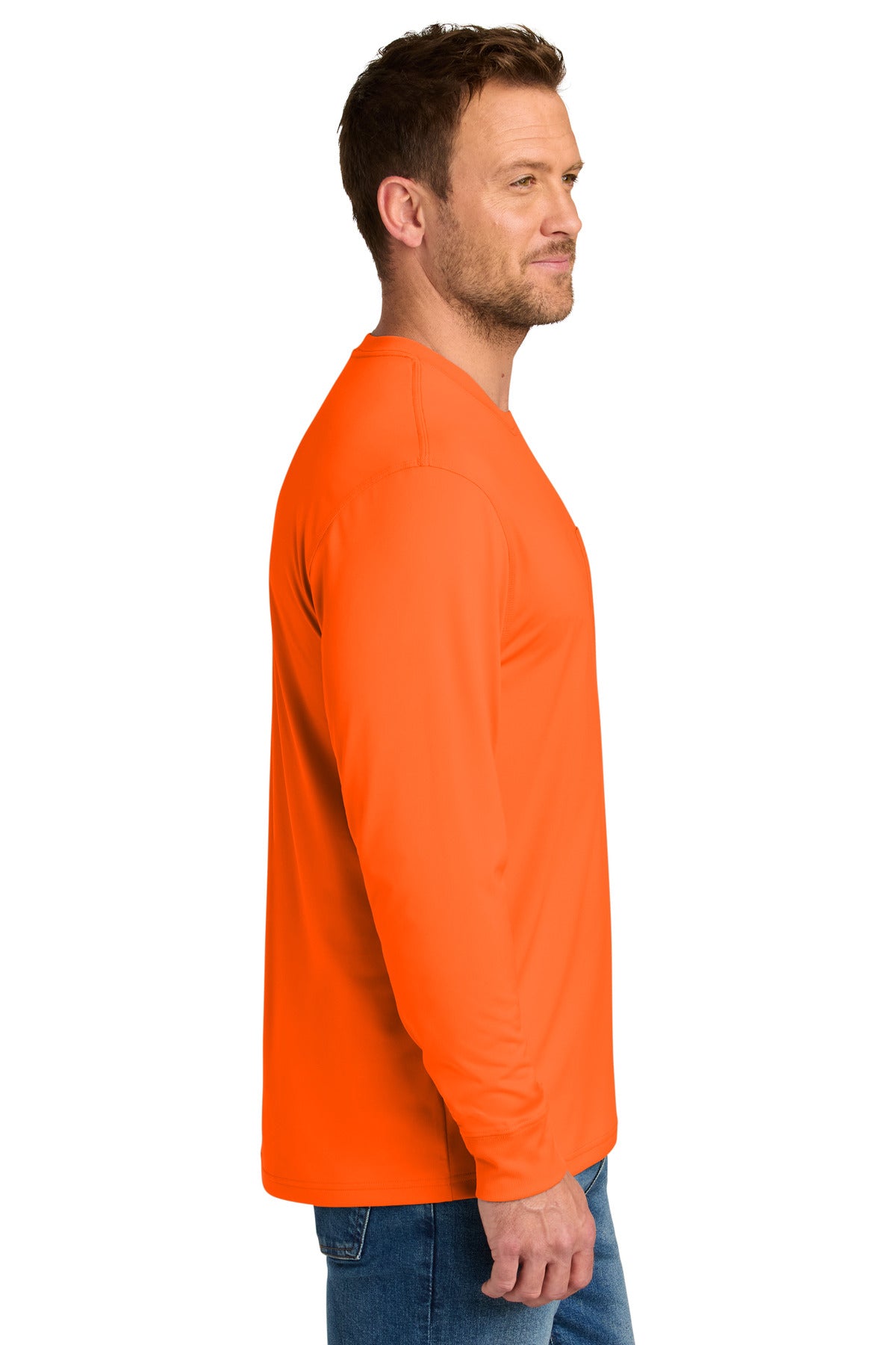 SftyOrg CornerStone Workwear Pro Long Sleeve Pocket Tee CS440LSP