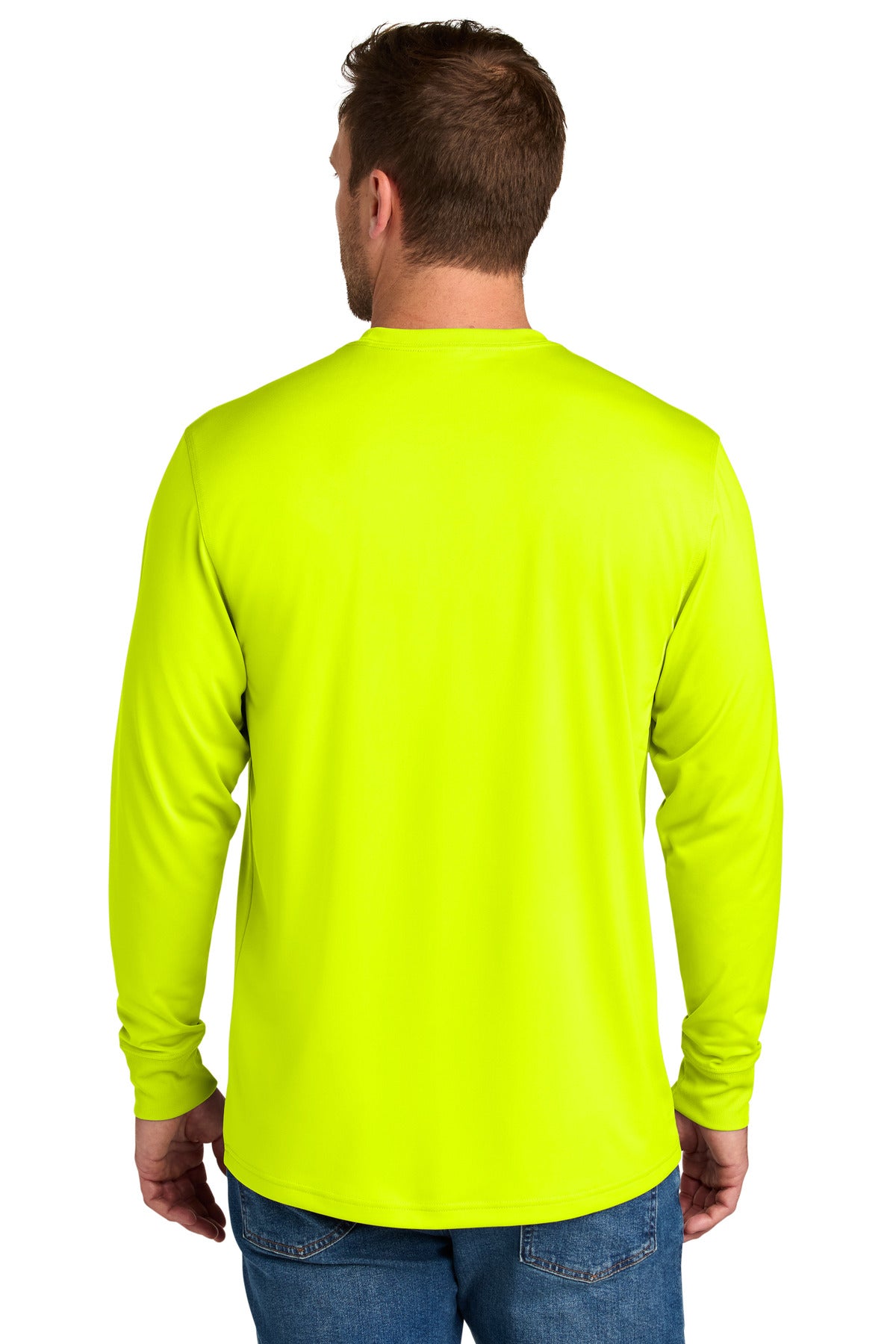 SftyYellow CornerStone Workwear Pro Long Sleeve Pocket Tee CS440LSP
