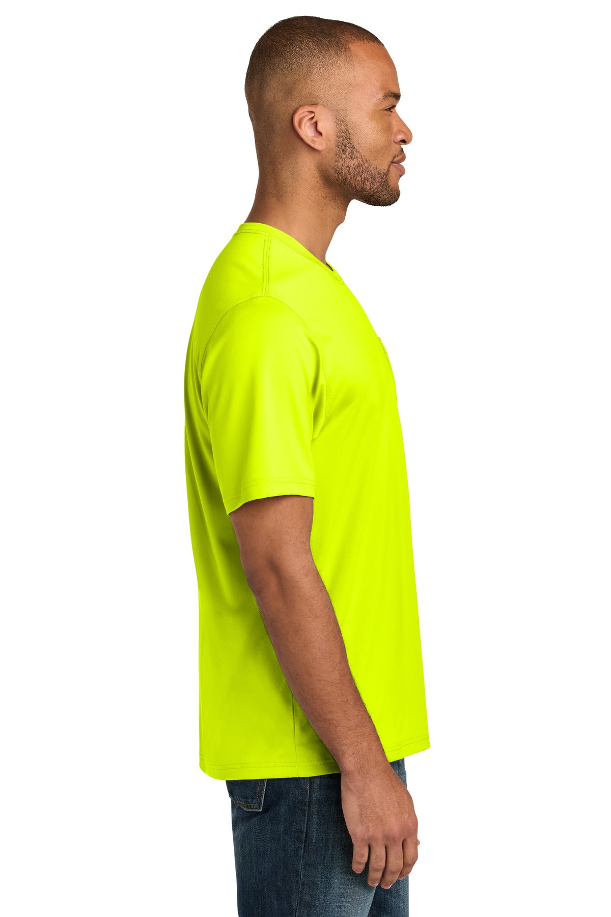 SftyYellow CornerStone Workwear Pro Short Sleeve Pocket Tee CS440P