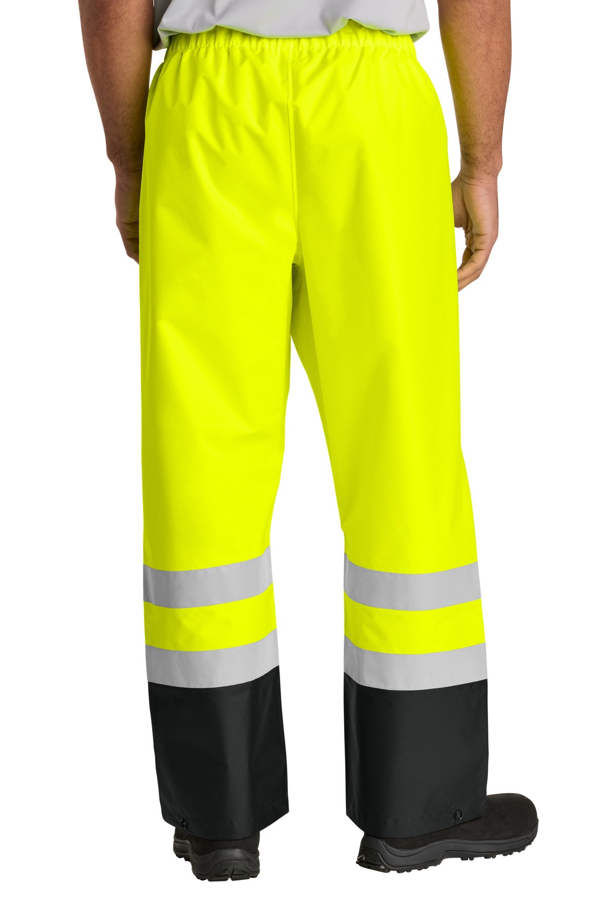 SftyYl/Blk CornerStone ANSI Class E Pull-On Rain Pant CSP504