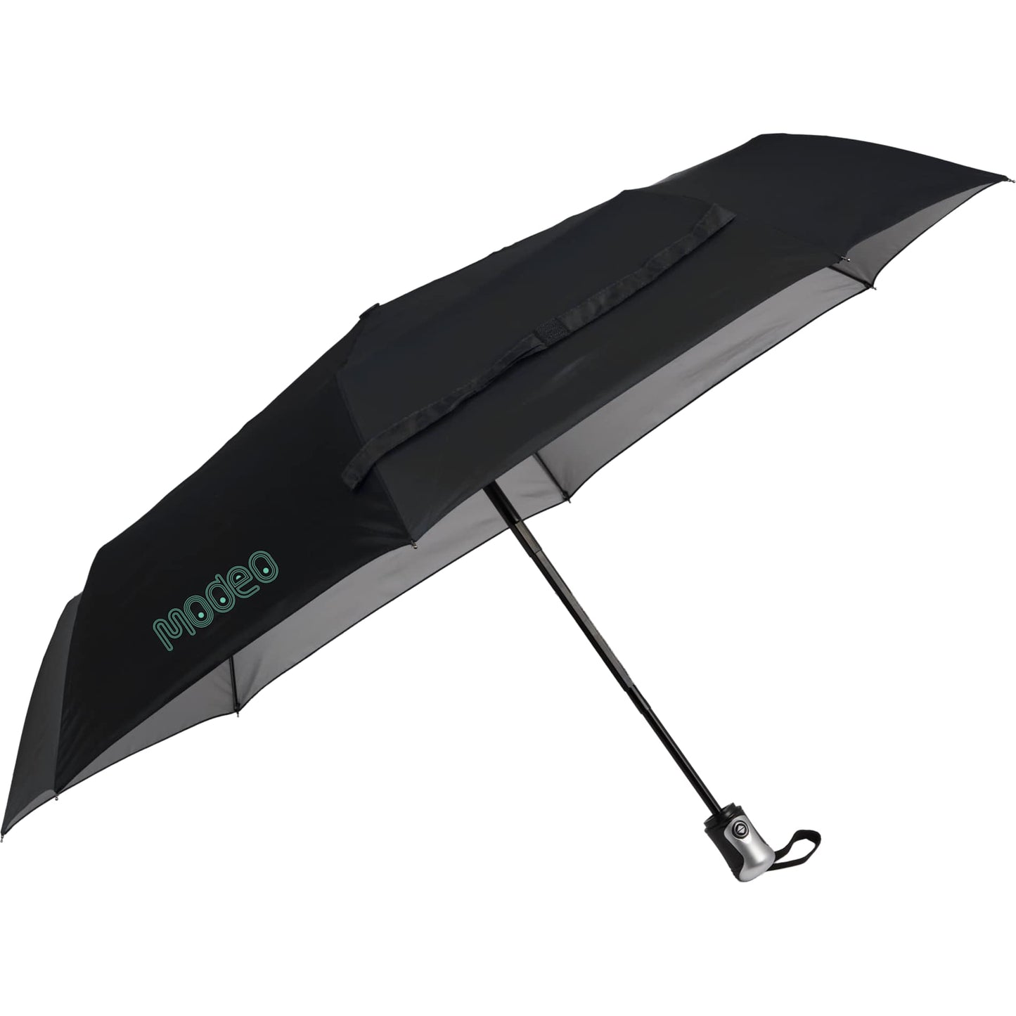 Silver 42" Folding Auto Open/Close Umbrella