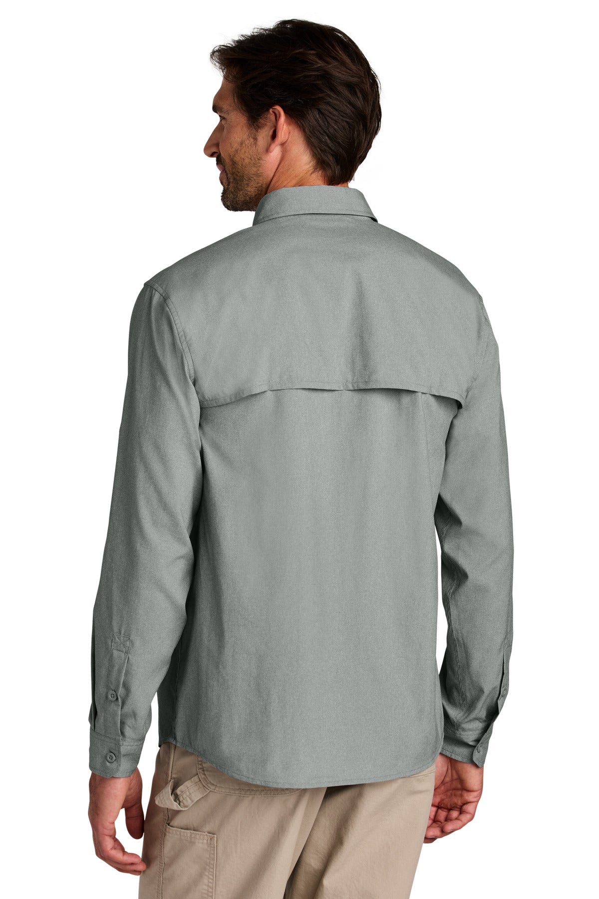 Steel Carhartt Force Sun Defender Long Sleeve Shirt CT107106