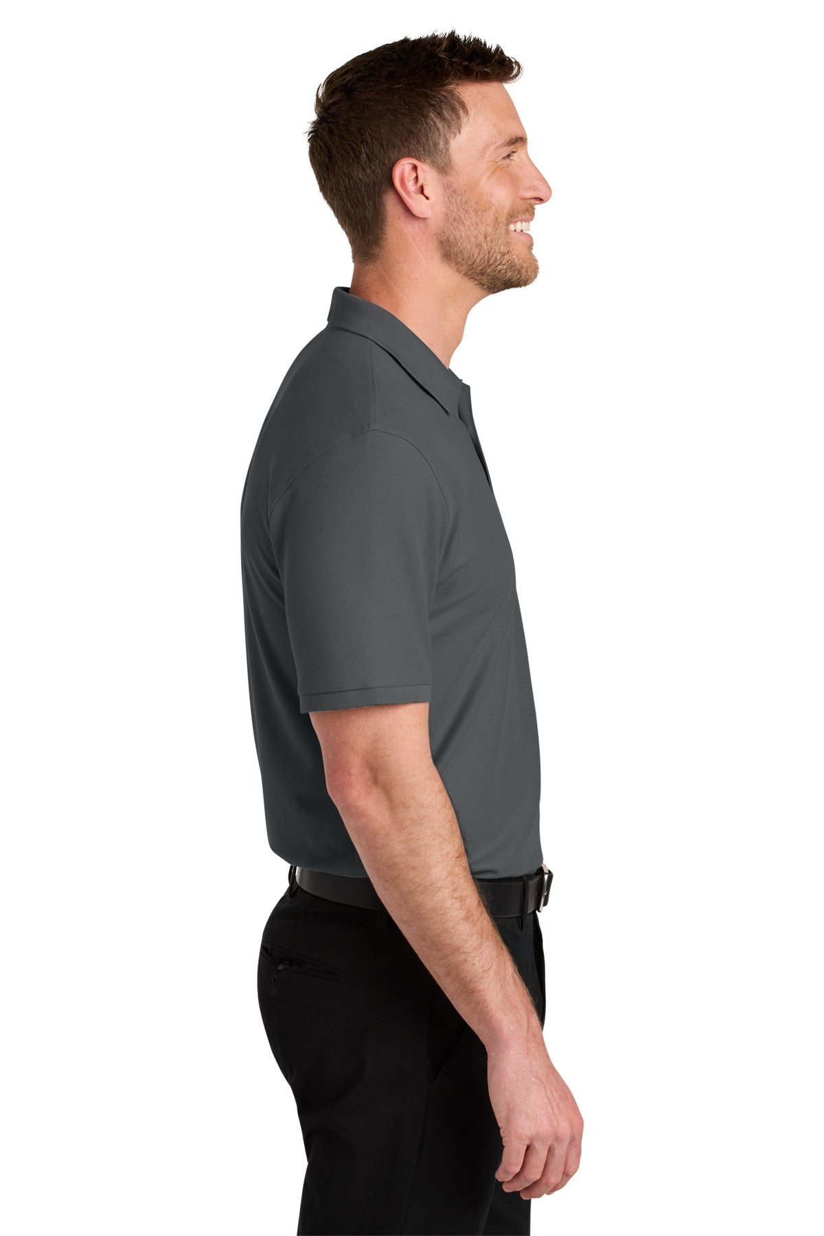 StormGrey Port Authority Tall Wearever Signature Pique Polo TLK200
