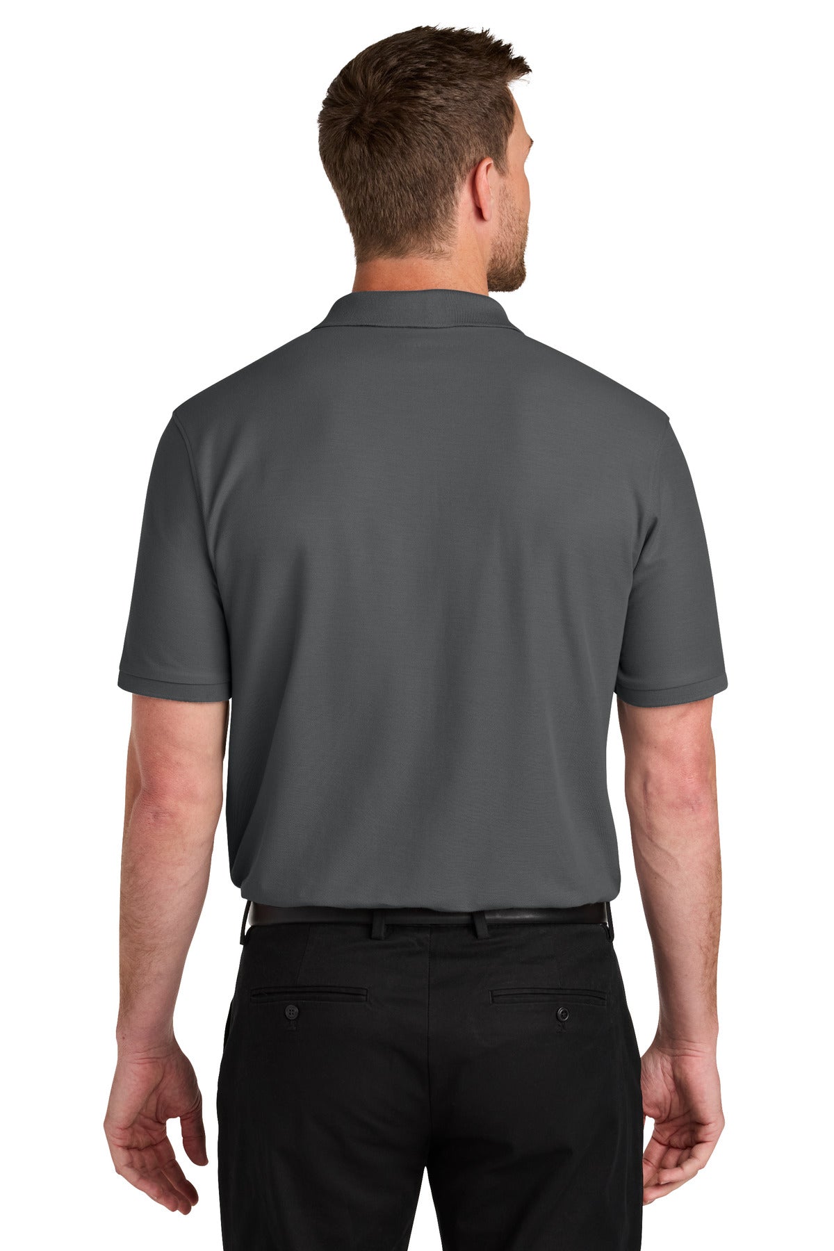 StormGrey Port Authority Wearever Signature Pique Pocket Polo K200P