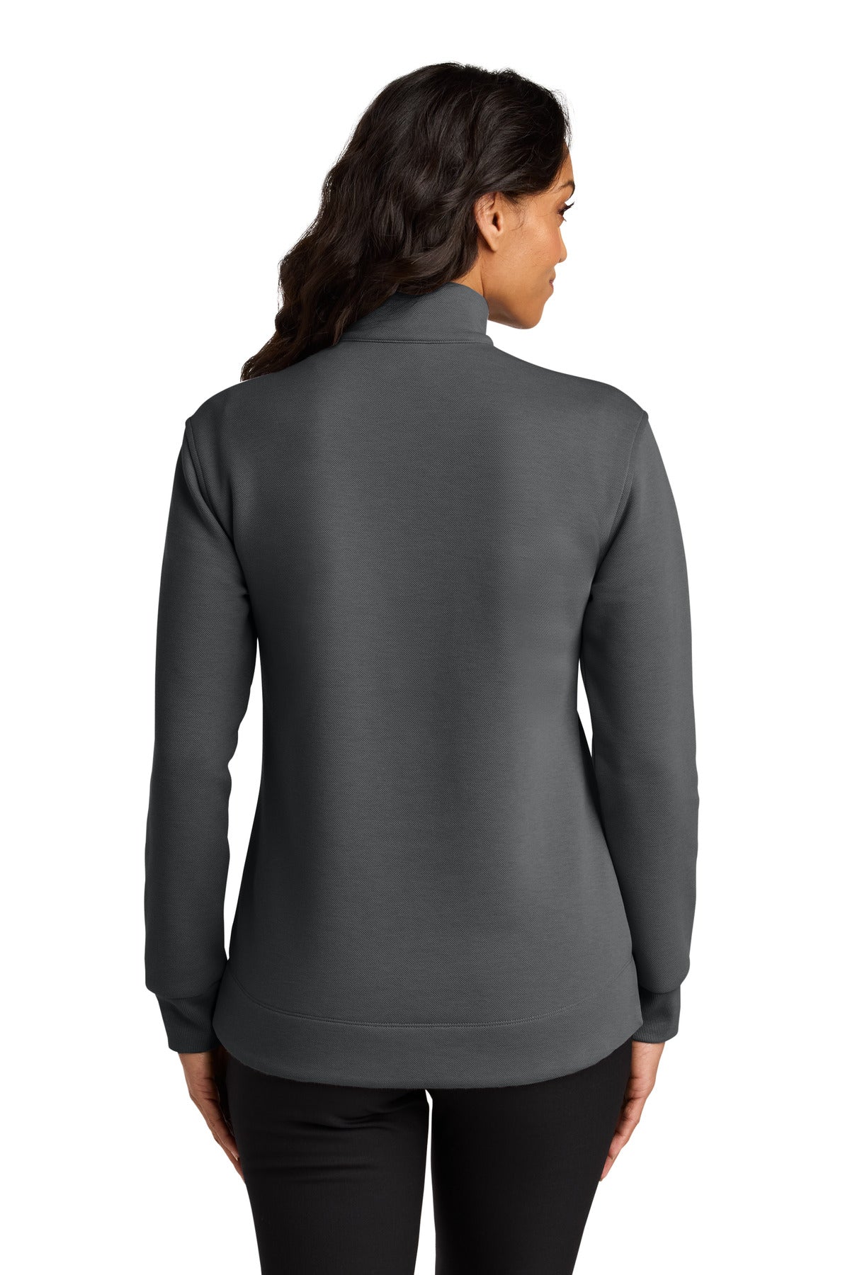 StormGrey Port Authority Women's Wearever Signature Double Pique 1/4-Zip LK210