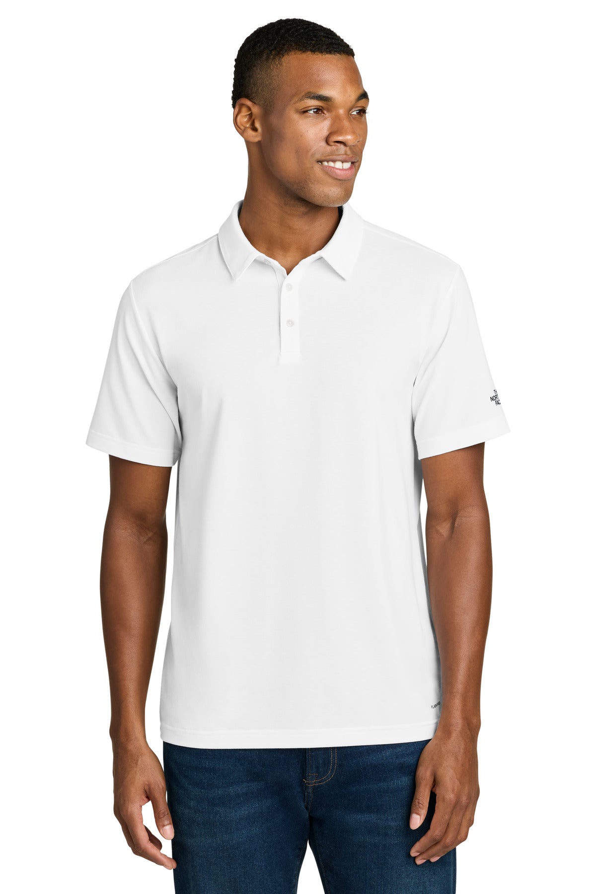 TNFWhite The North Face Canyon Crest Polo NF0A8GE0