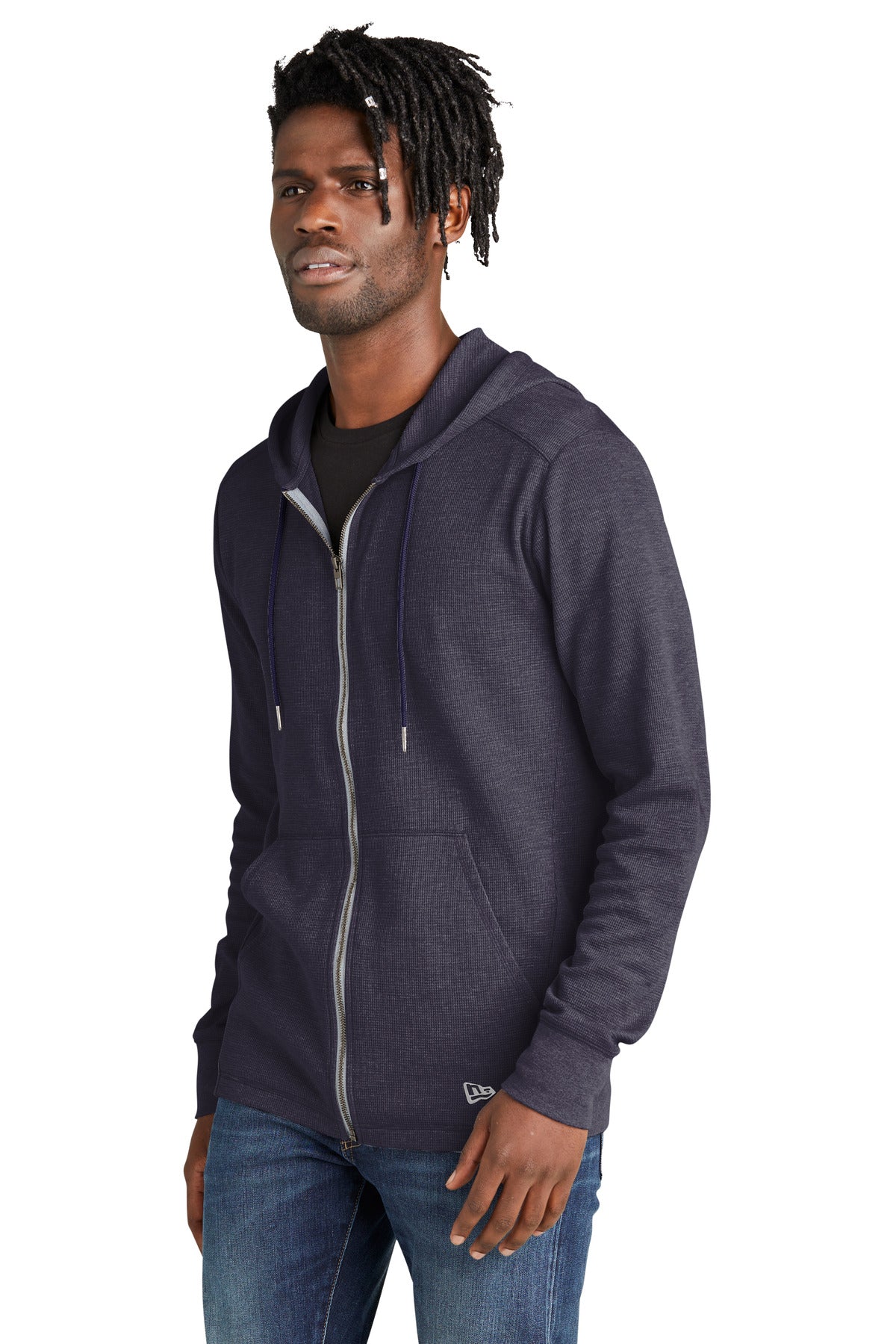 TrNvyHthr New Era Thermal Full-Zip Hoodie NEA141