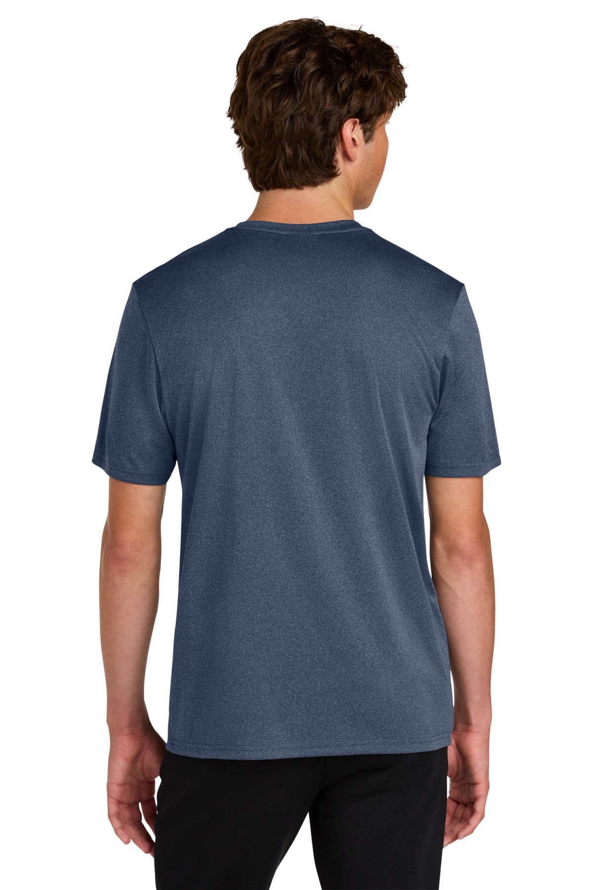 TrNvyHthr Port & Co Heather Performance Tee PC390