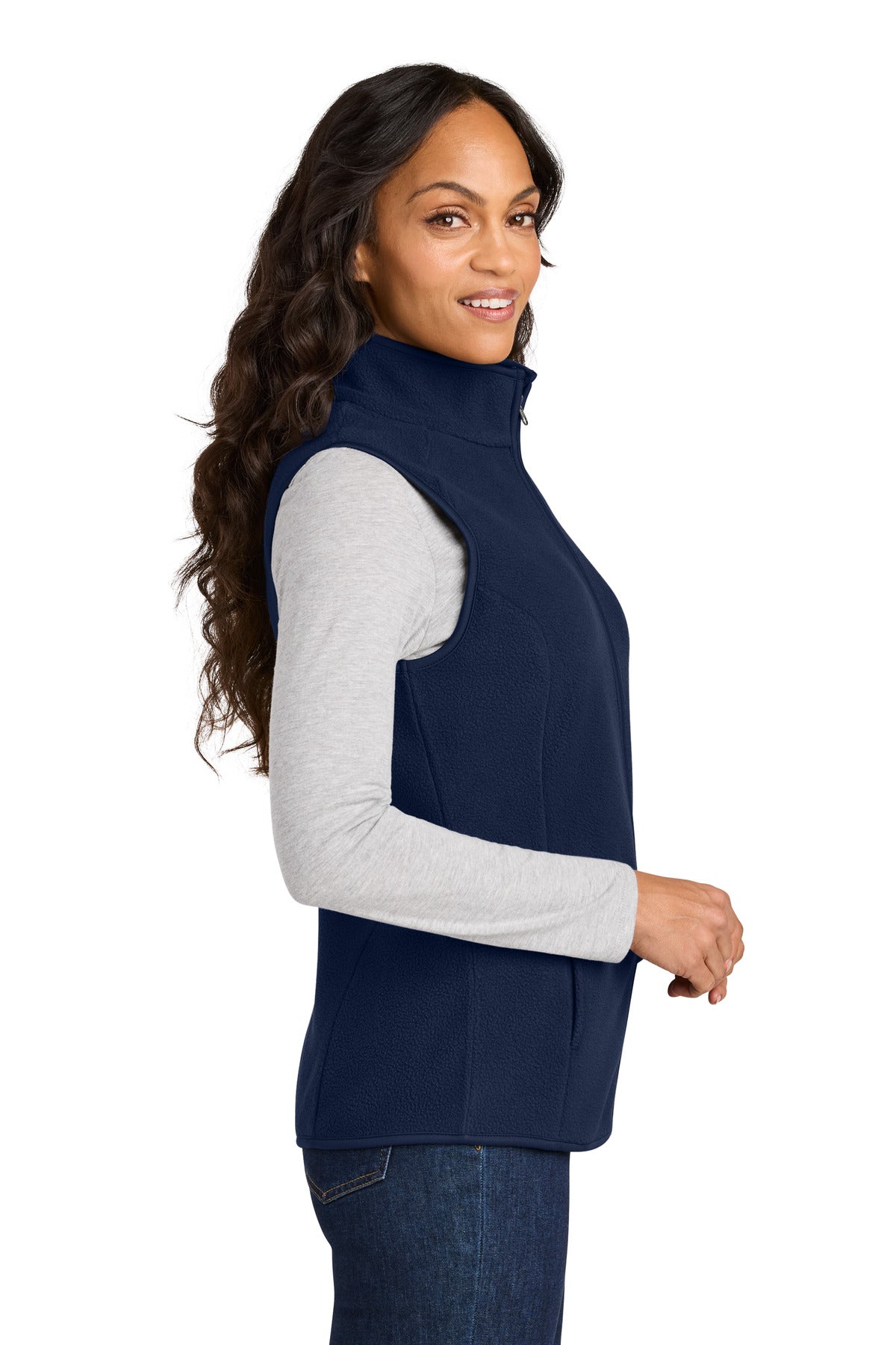 TrueNavy Port Authority Women's C-FREE Fleece Vest L702