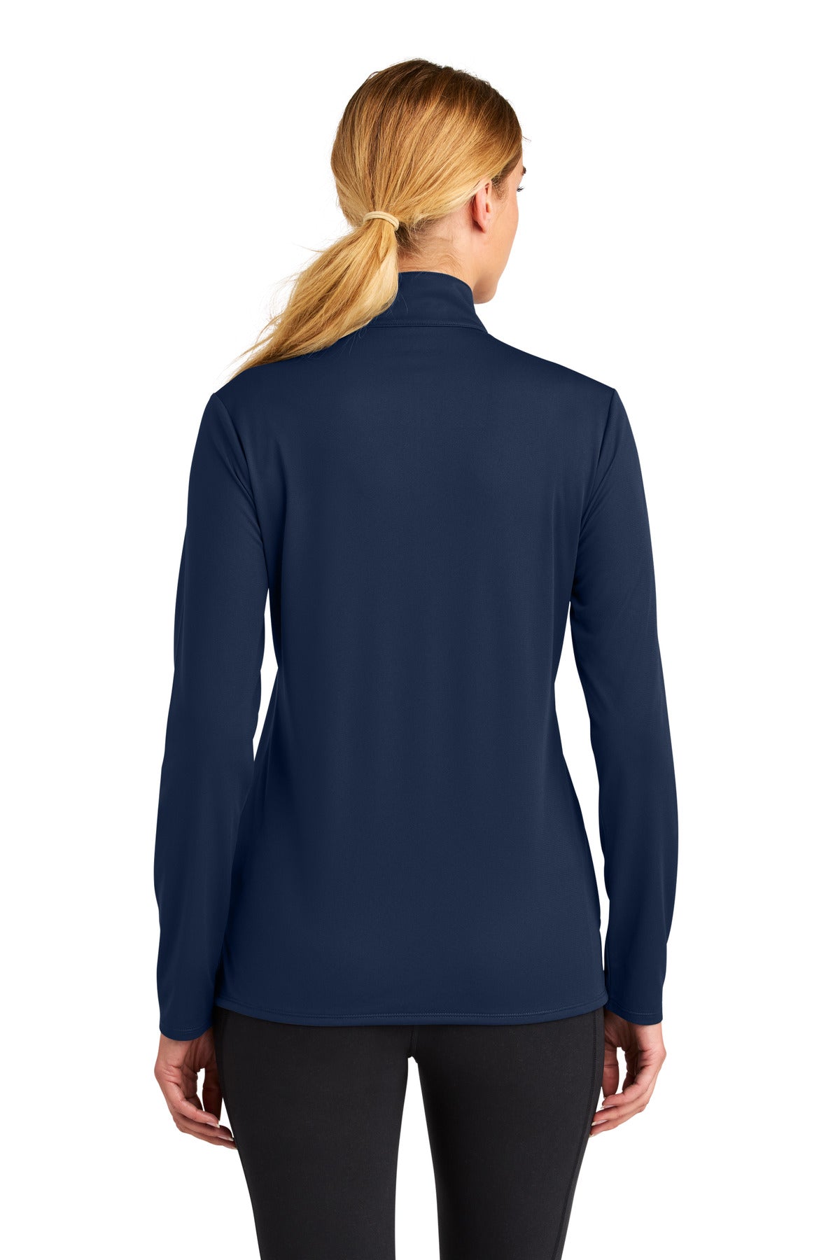 TrueNavy Sport-Tek Women's Micropique Sport-Wick 1/4-Zip LST672