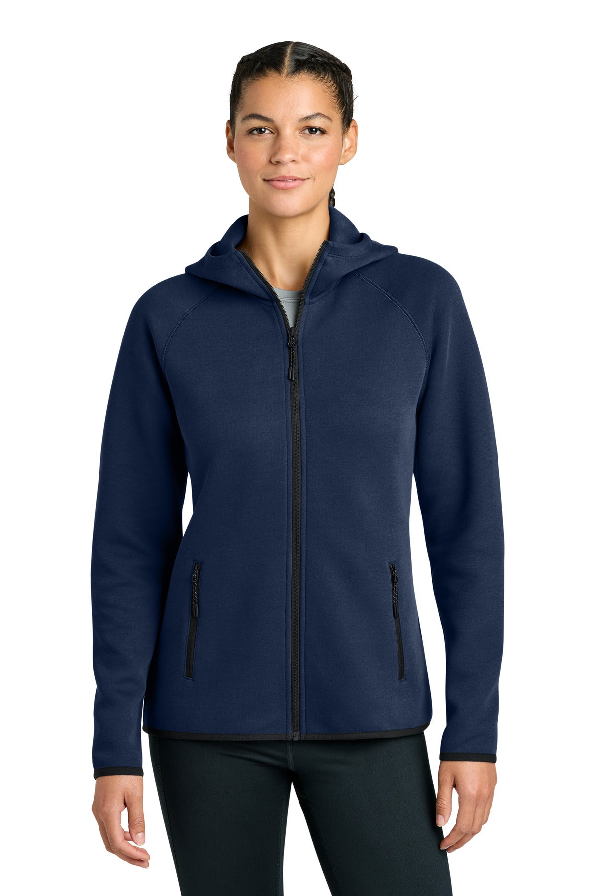 TrueNavy Sport-Tek Women's Phenom Full-Zip Hoodie LST840