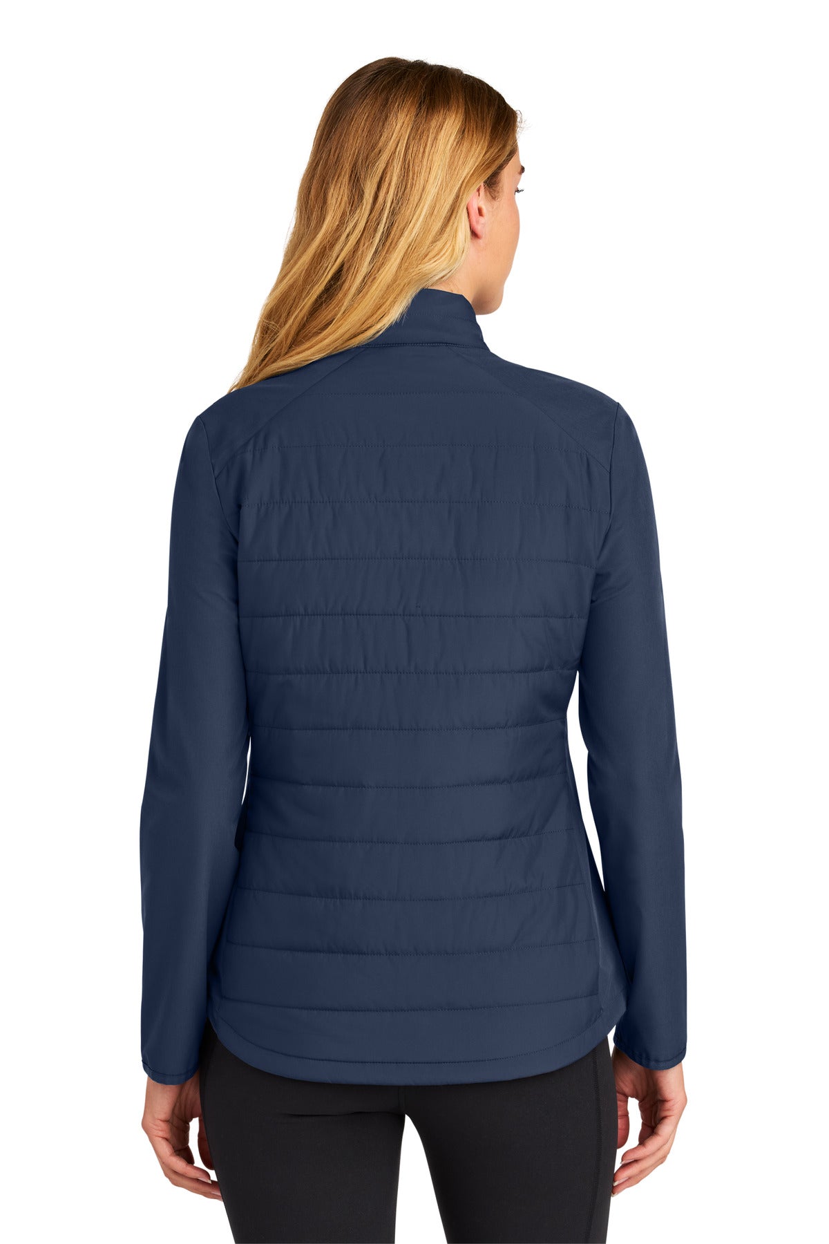 TrueNavy Sport-Tek Women's Teknical Hybrid Jacket LST940